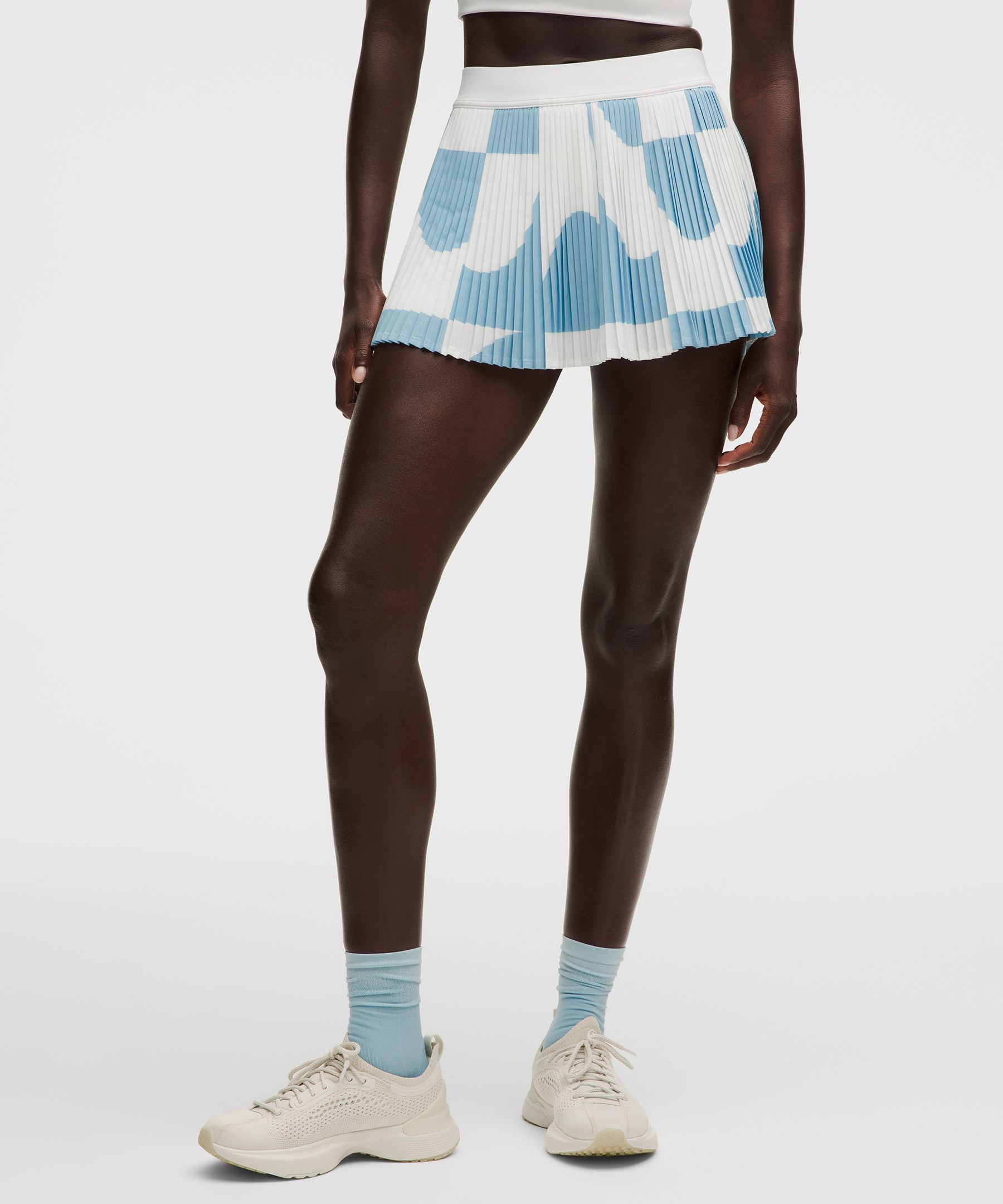 Falda RePleat de tiro alto plisada para tenis *Contrast