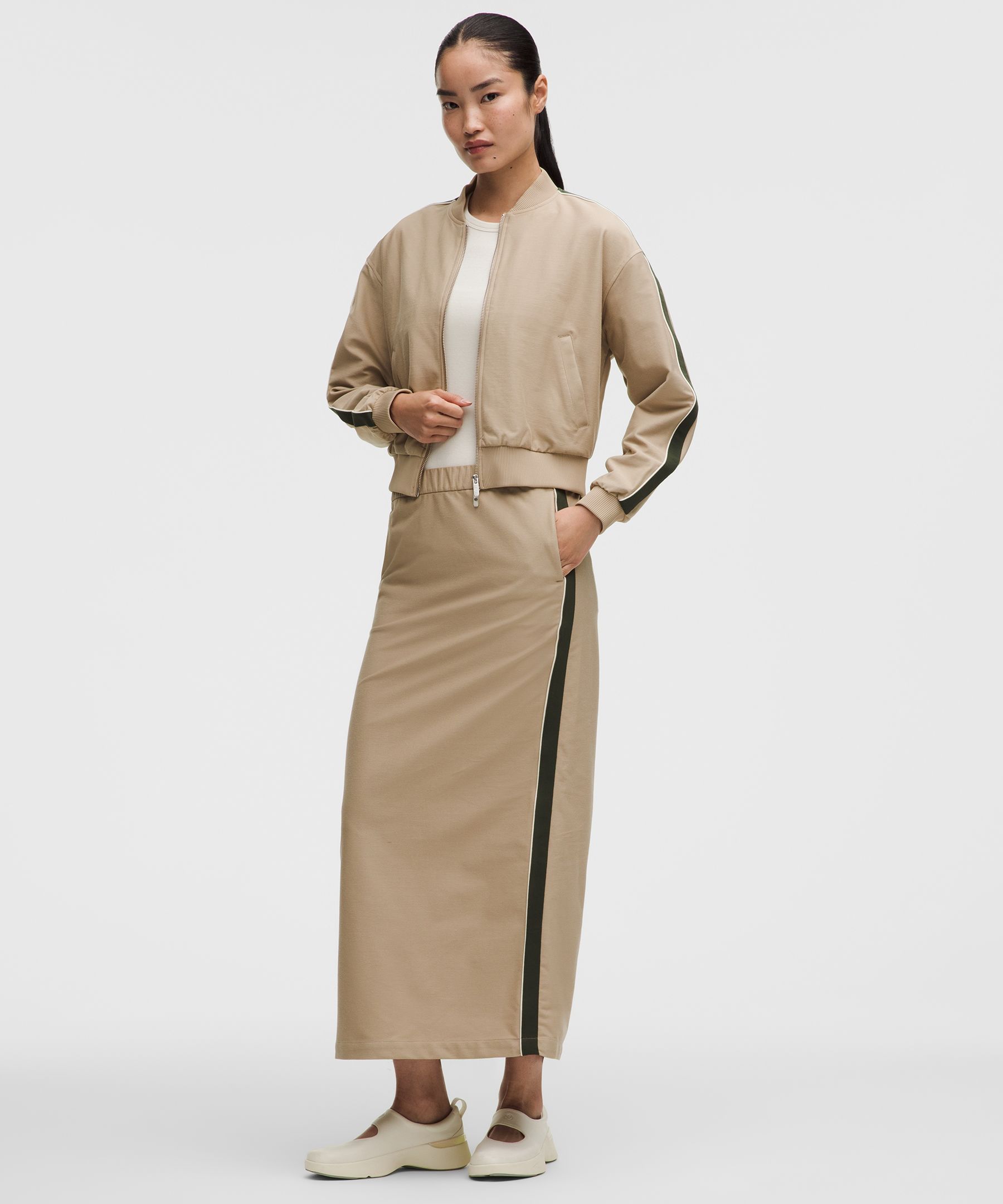 Light Utilitech Twill Mid-Rise Maxi Skirt
