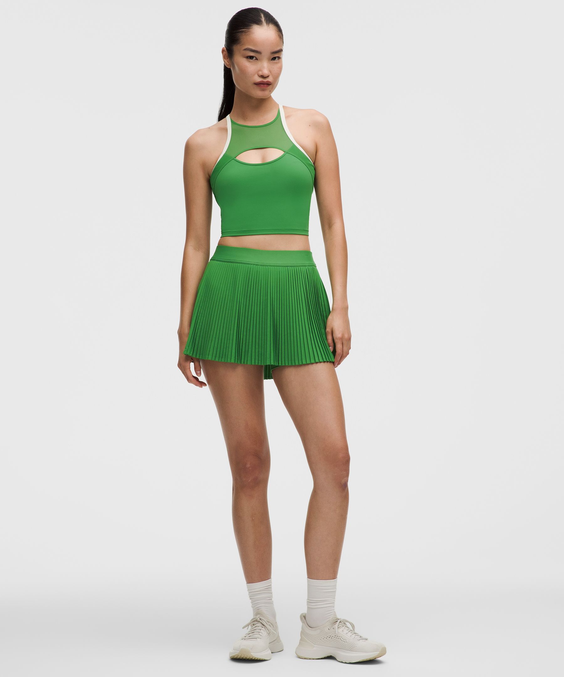 Jupe de tennis pliss&eacute;e taille haute RePleat