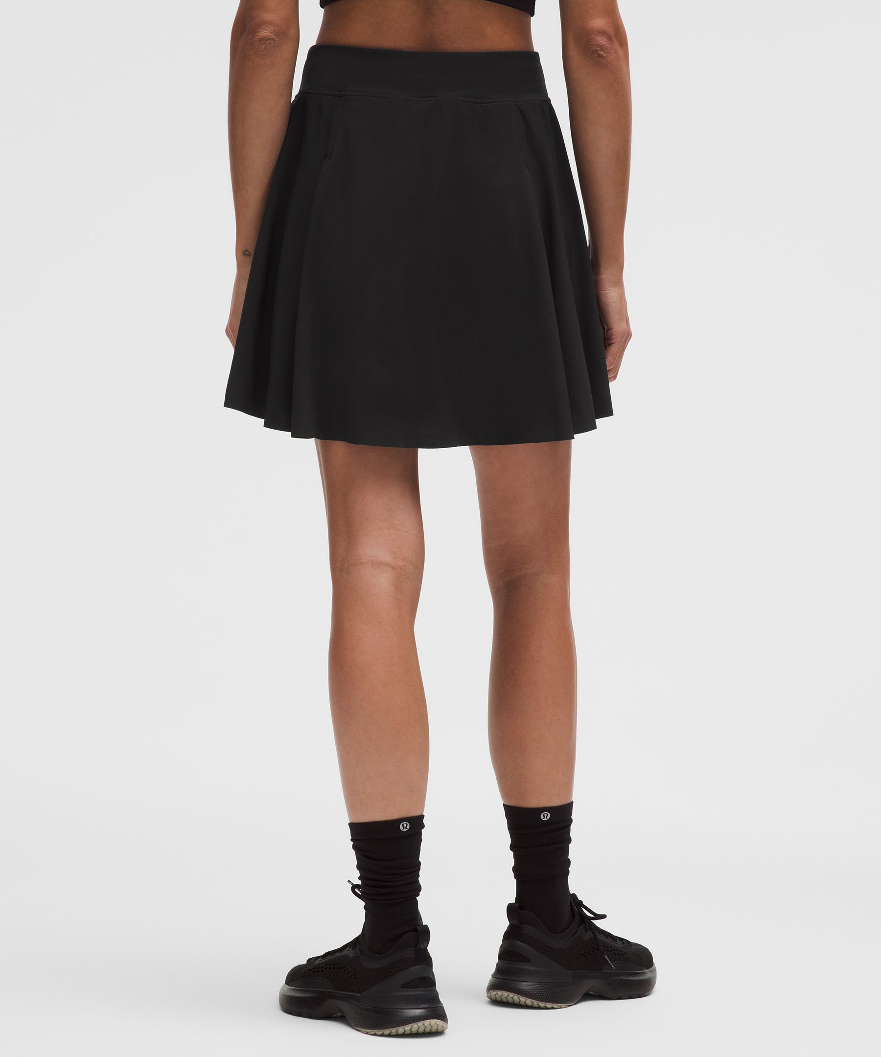 A-Line Side-Pleat Tennis Skirt *Long