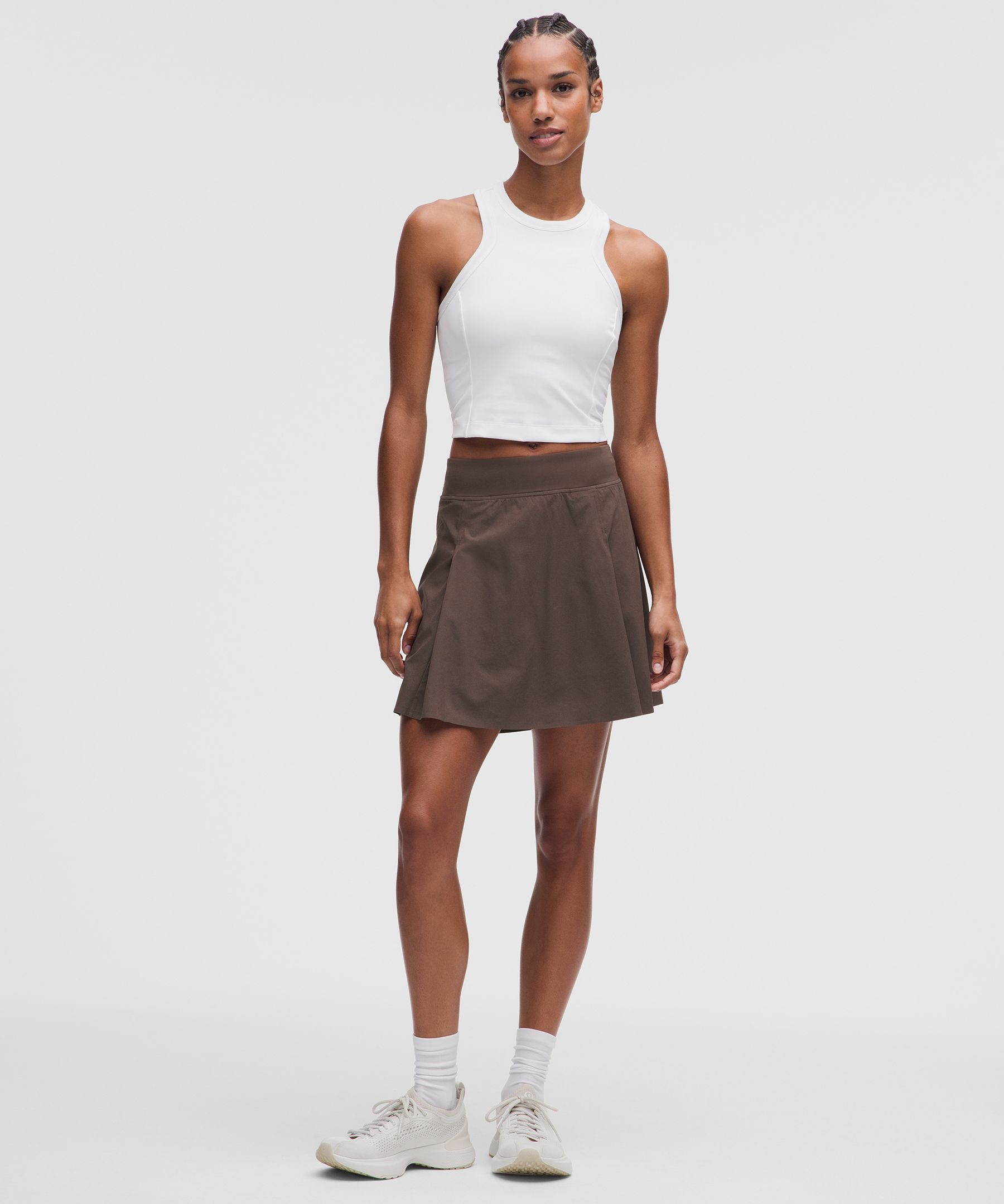 A-Line Side-Pleat Tennis Skirt
