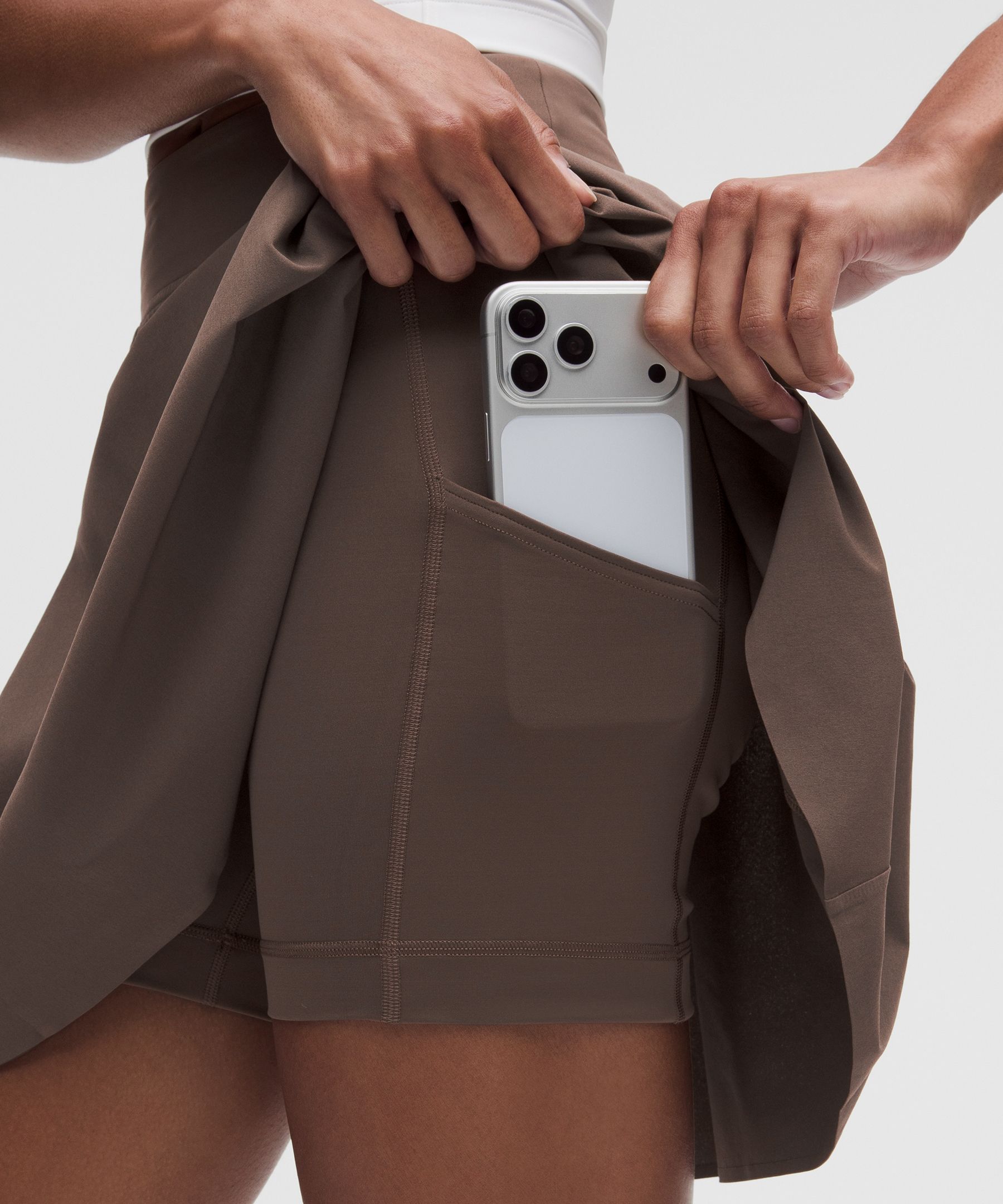 A-Line Side-Pleat Tennis Skirt