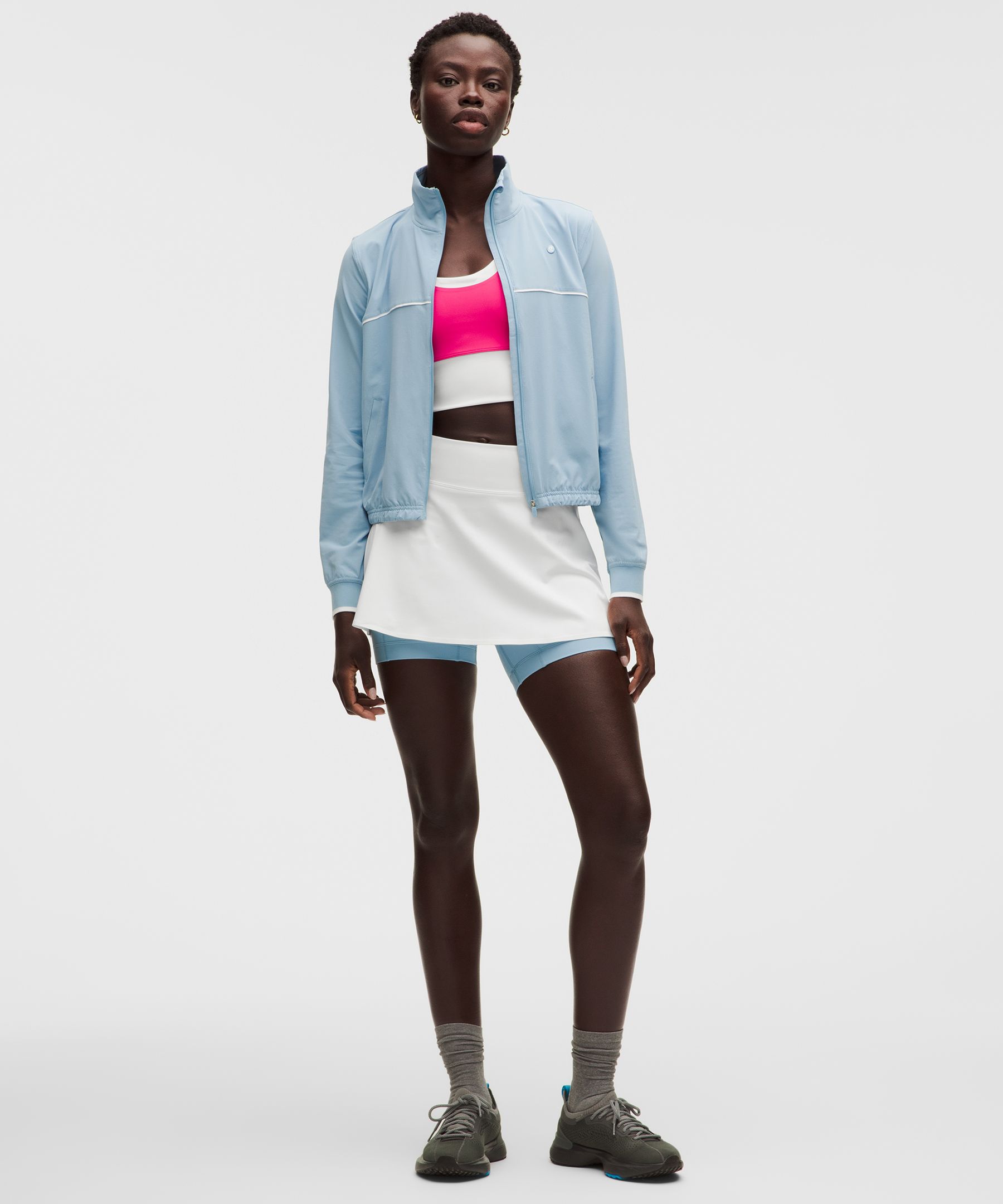 Layered Long-Liner Tennis Skirt