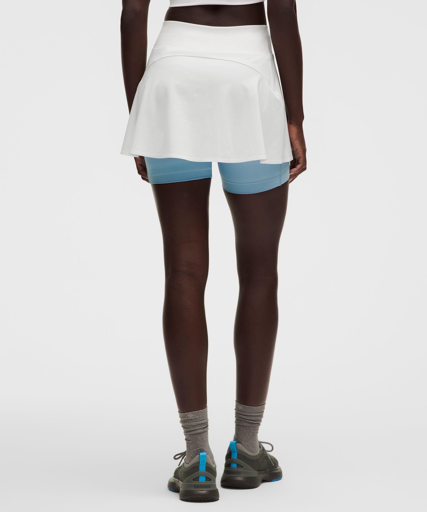 Layered Long-Liner Tennis Skirt