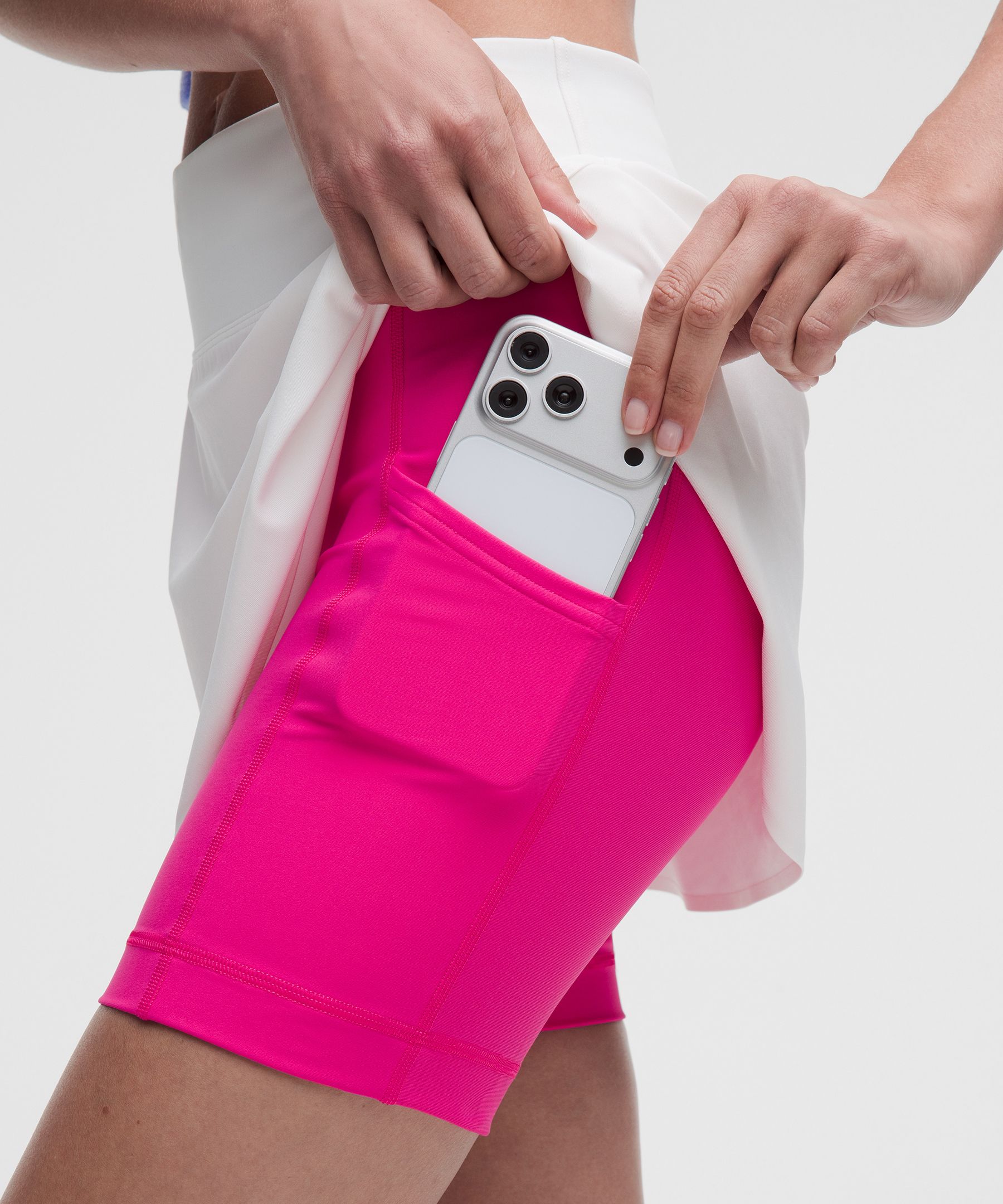Layered Long-Liner Tennis Skirt