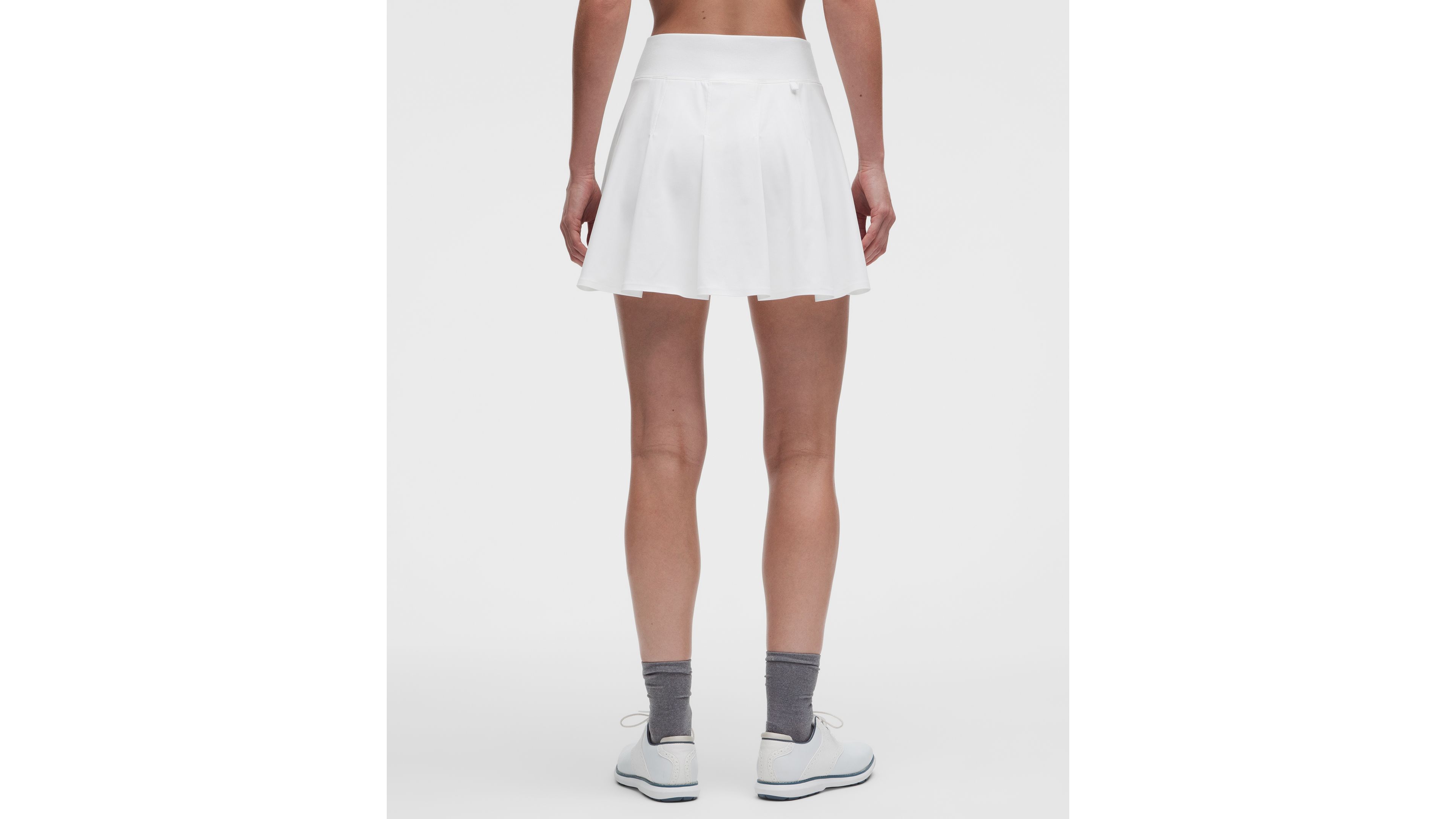 Top-Stitched Pleated Golf Skirt