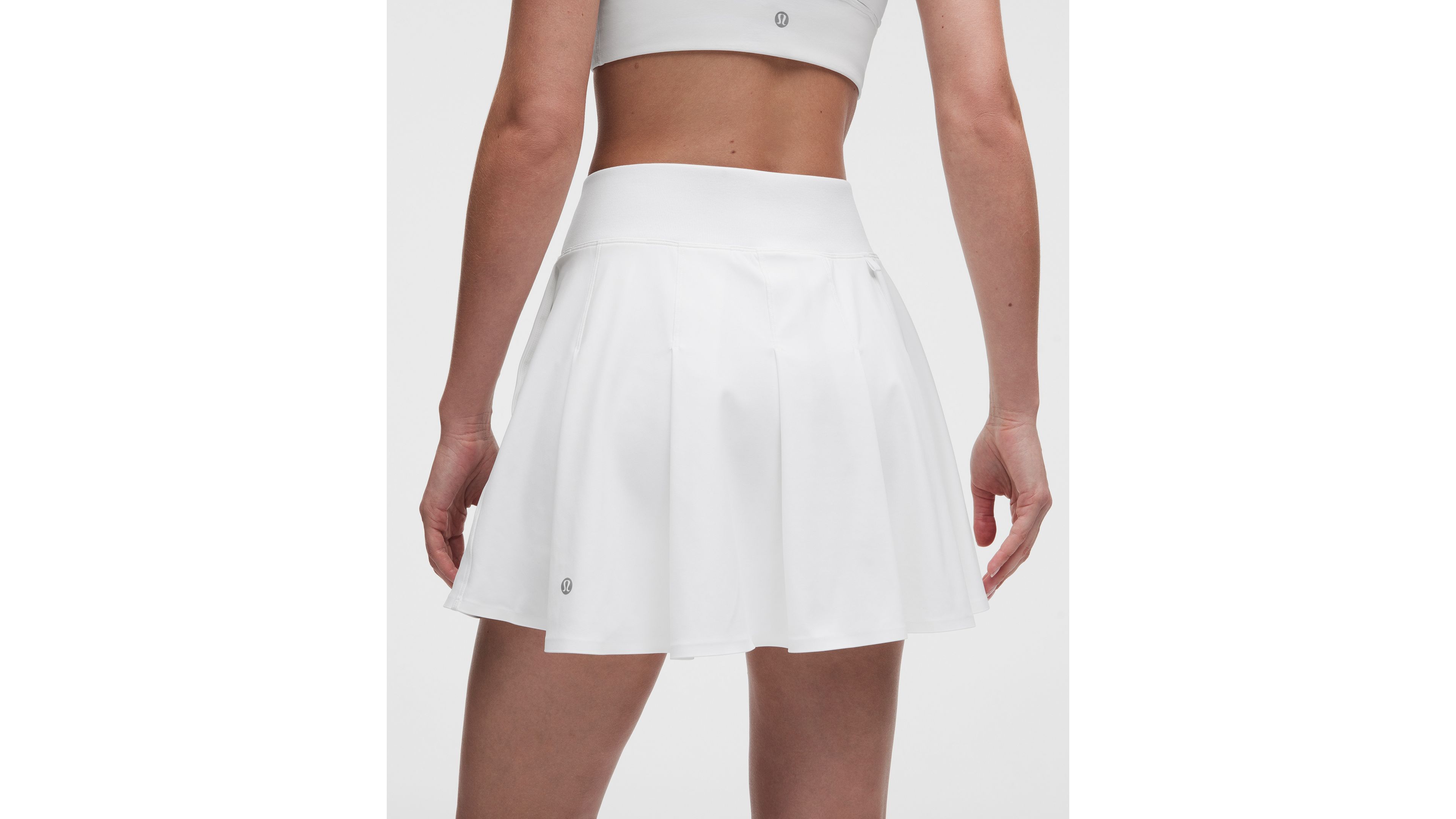 Top-Stitched Pleated Golf Skirt