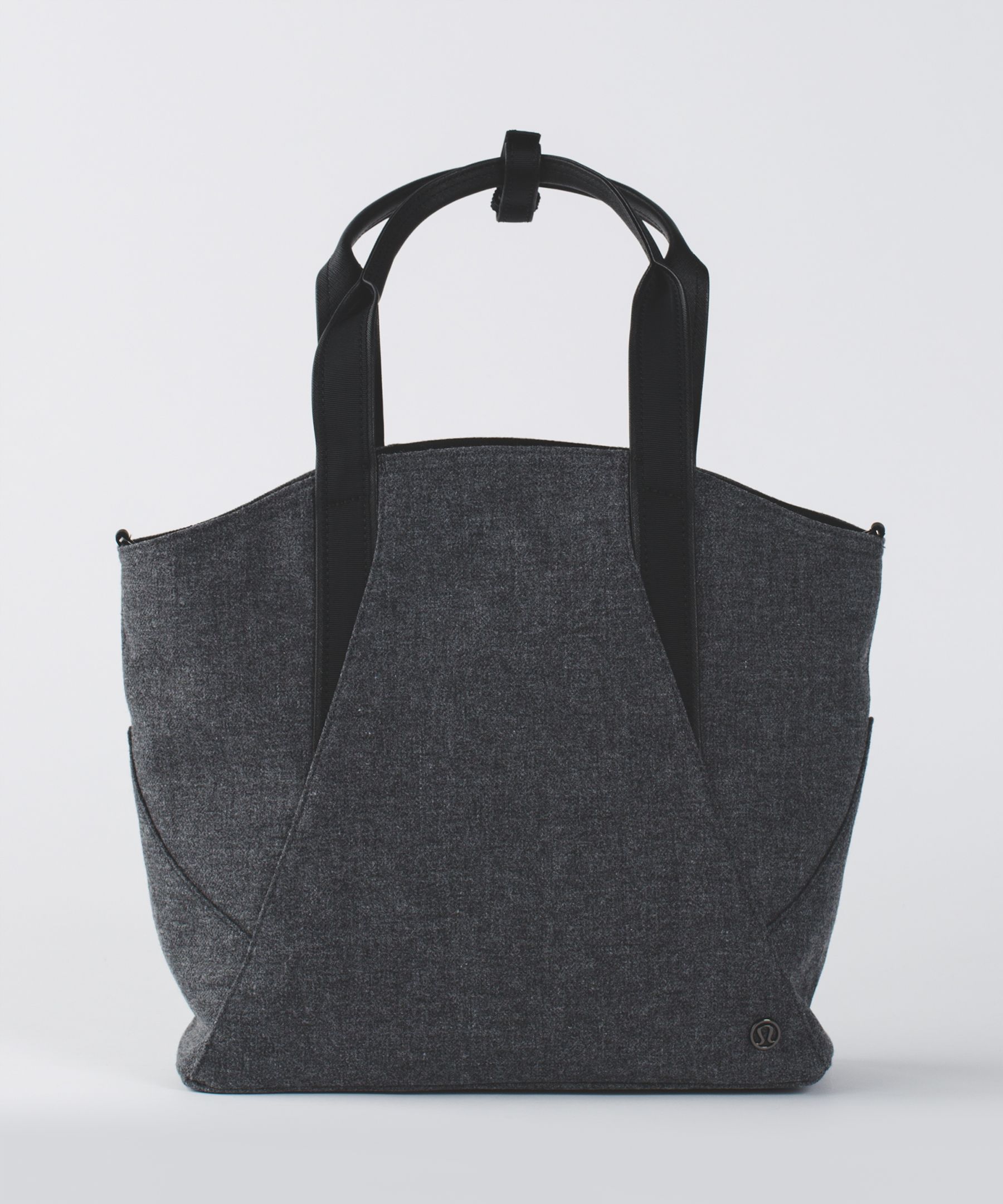 Lululemon Reusable Shopping Tote Bag Large Light Gray & Off White Tote
