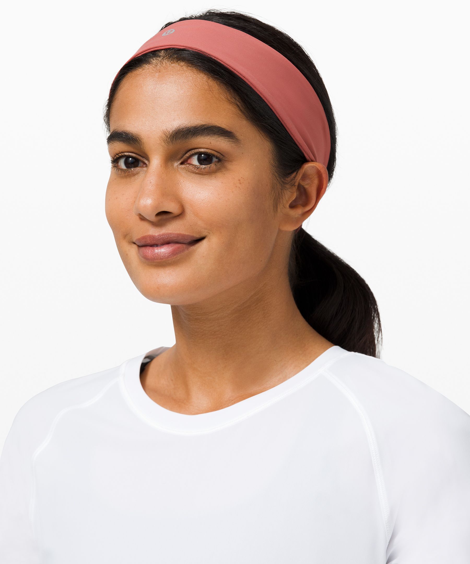 Lululemon Fly Away Tamer Headband *luxtreme In Red