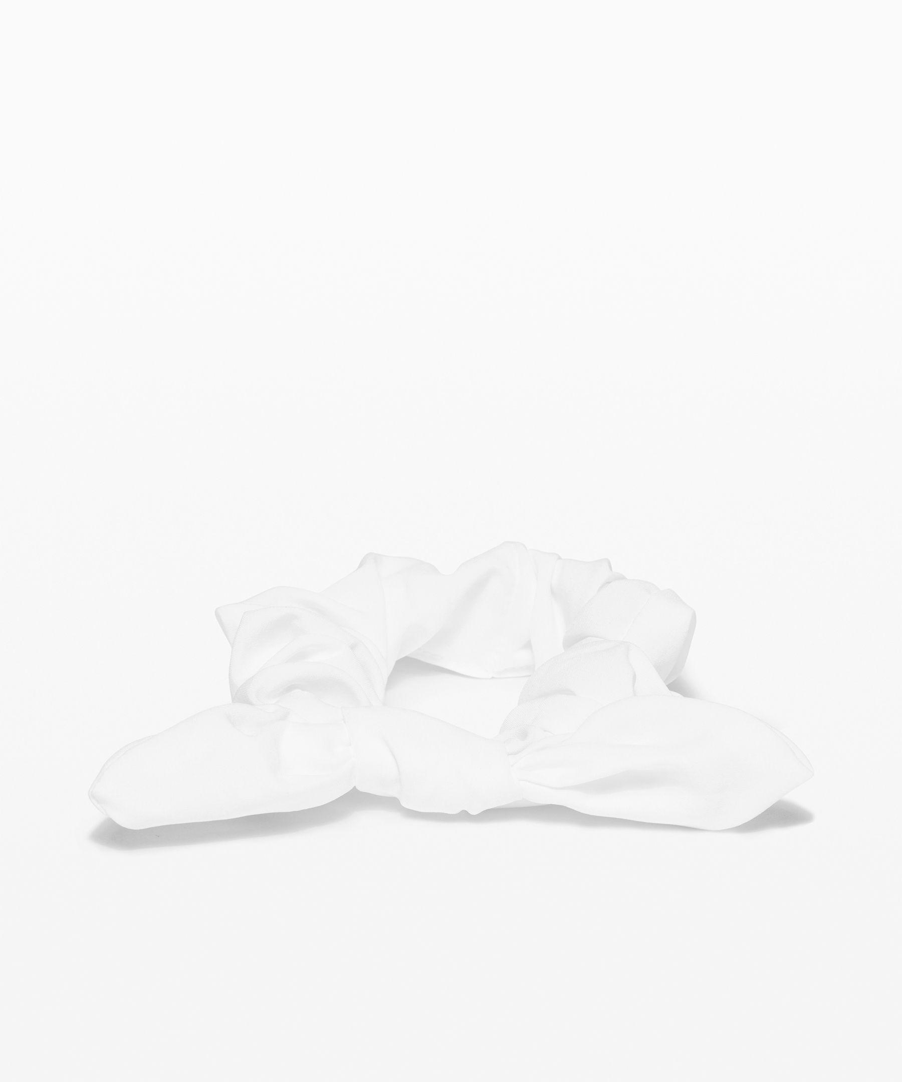 Lululemon Uplifting Bow Scrunchie In White