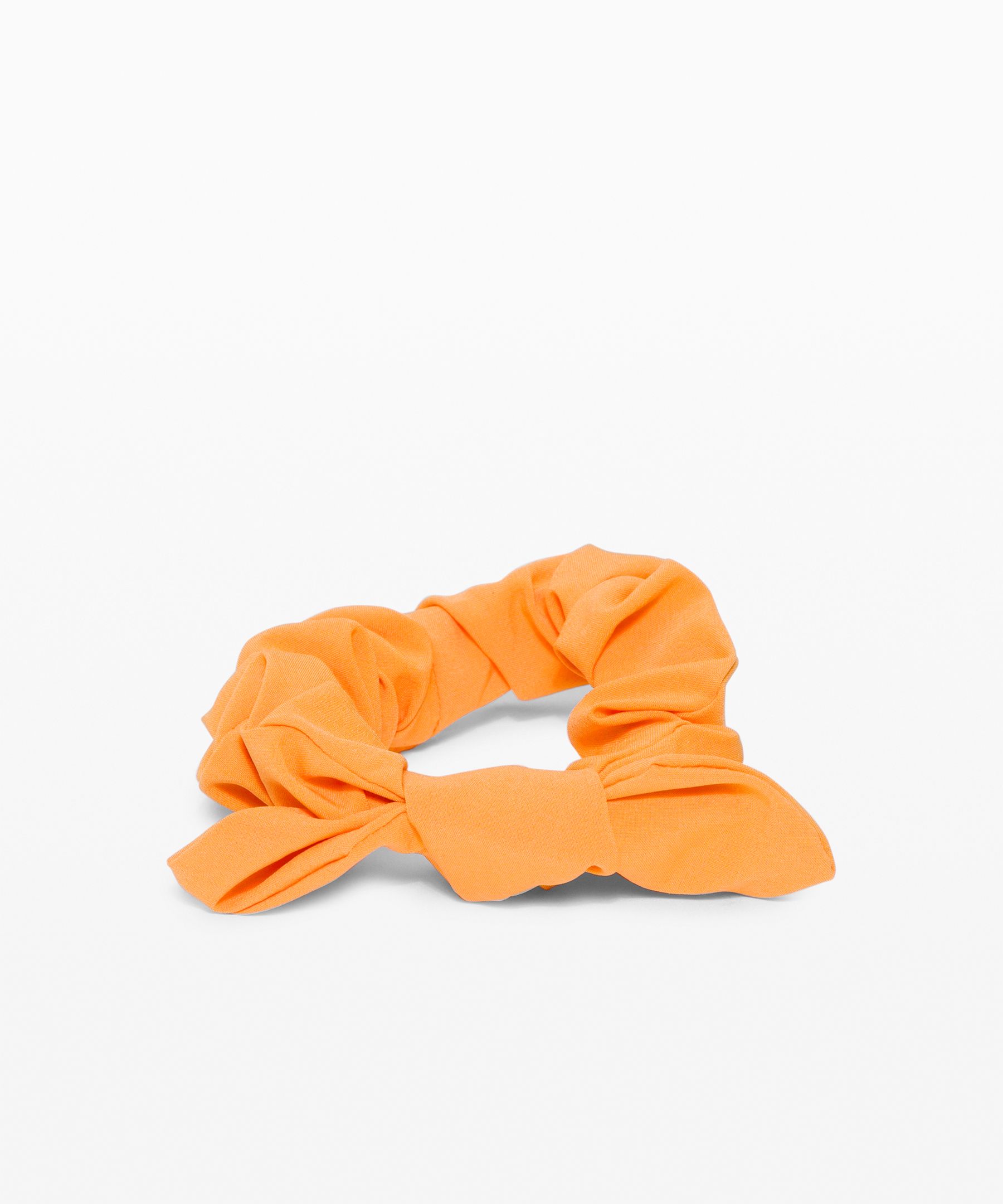 Lululemon Uplifting Scrunchie *bow In Orange