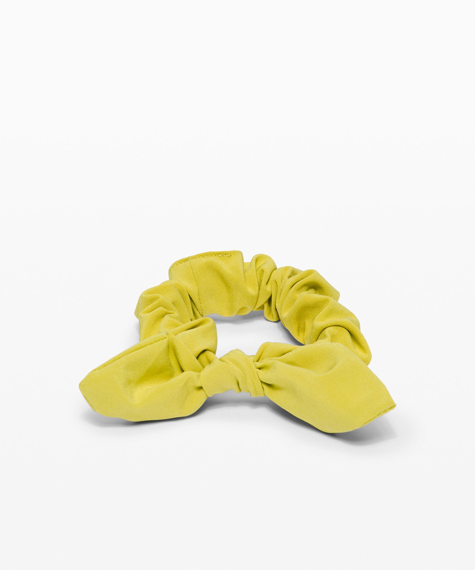 Lululemon Uplifting Scrunchie *bow In Yellow