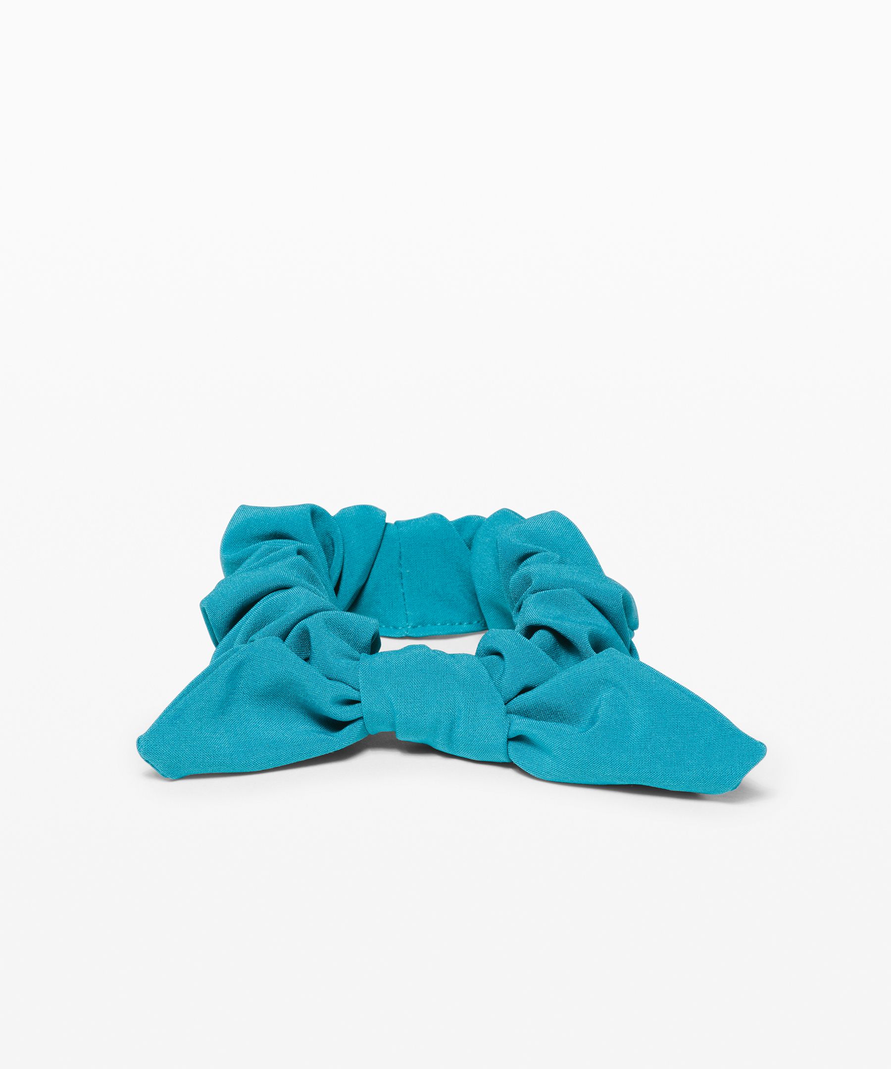 Lululemon Uplifting Scrunchie *bow In Ice Cave