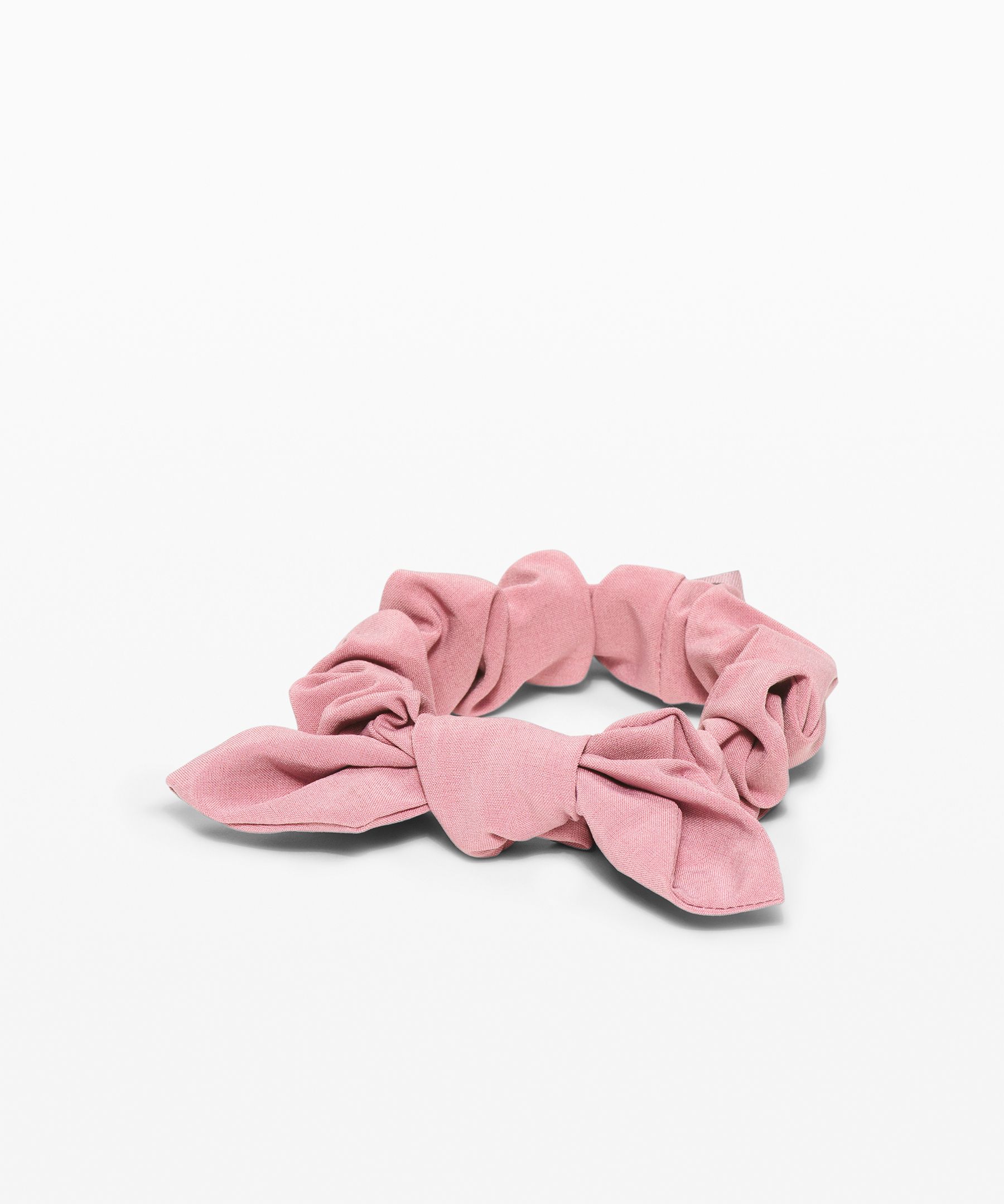 Lululemon Uplifting Scrunchie Bow In Pink Taupe
