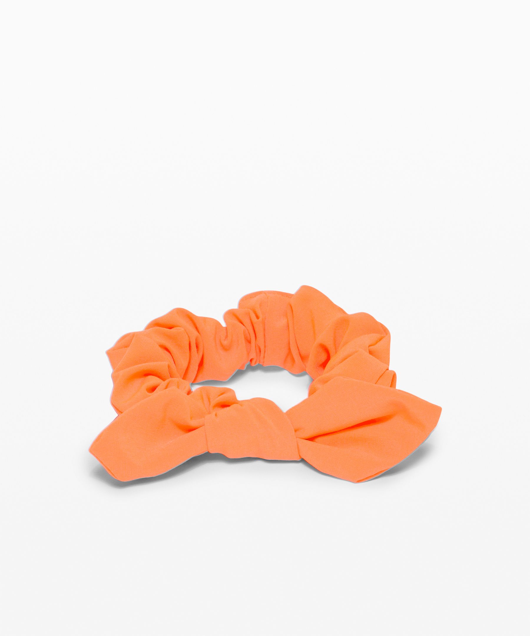 Lululemon Uplifting Scrunchie *bow In Orange