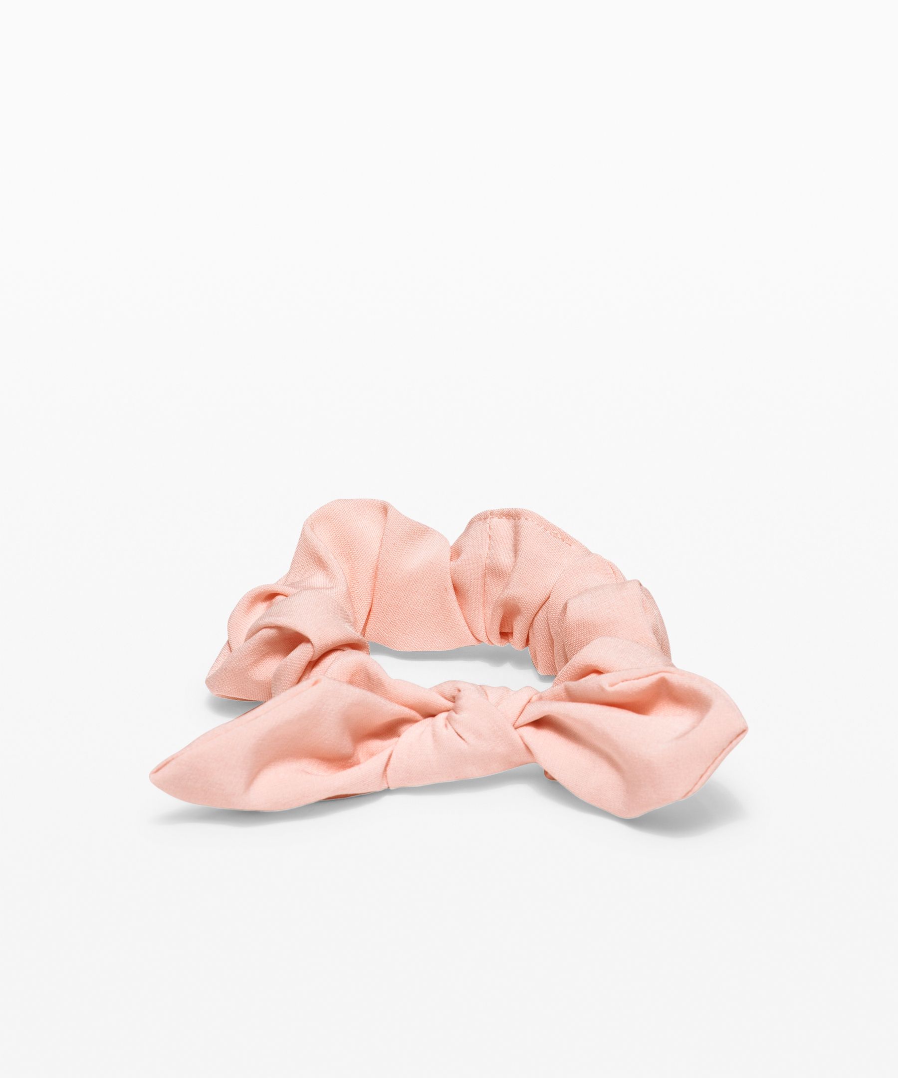 Lululemon Uplifting Scrunchie Bow In Pink Mist