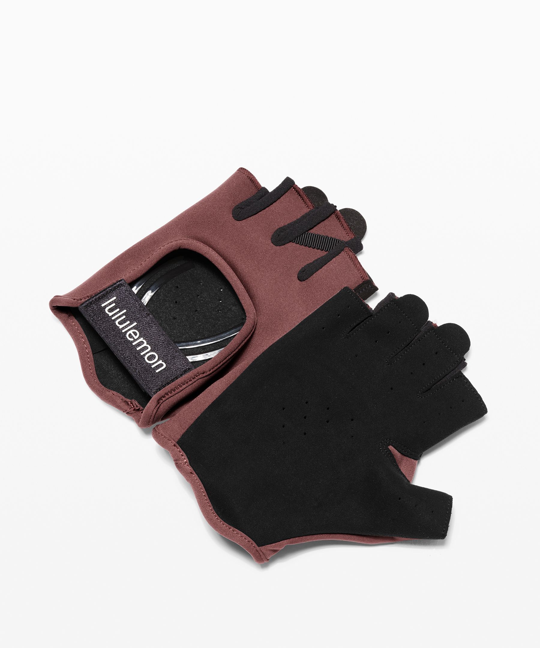 Lululemon Uplift Training Gloves In Cherry Cola/black