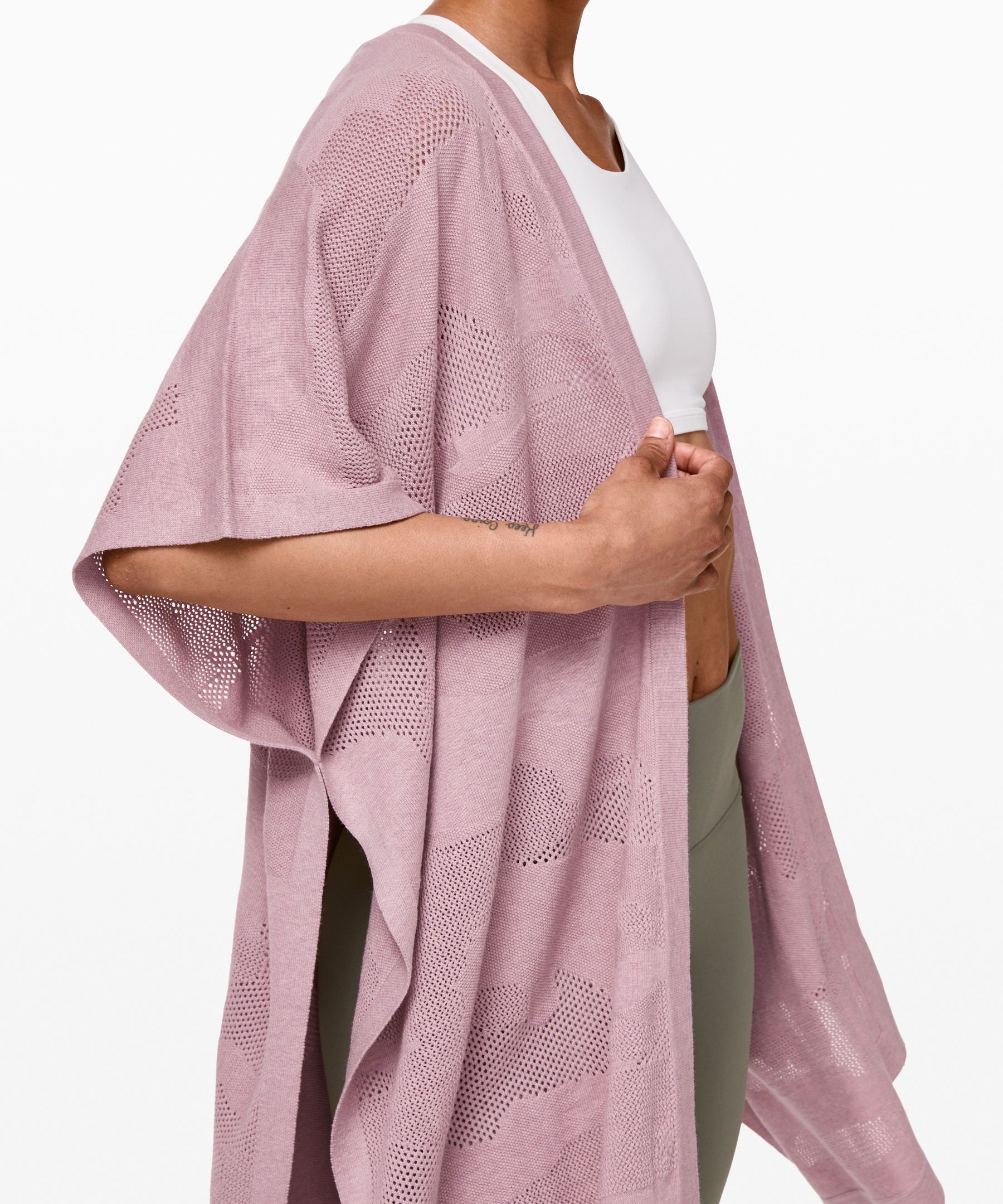 Heathered Vintage Mauve Find Your Light Wrap