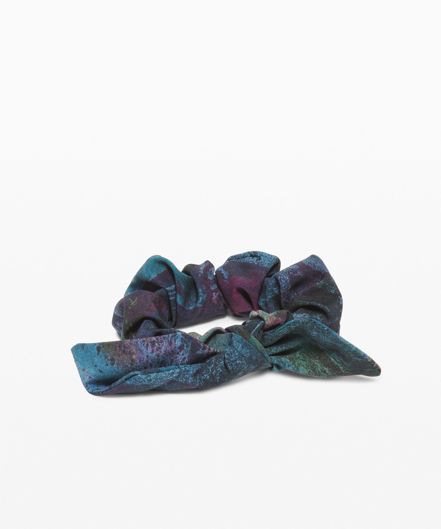 Lululemon Uplifting Scrunchie *bow In Cosmic Shift Multi