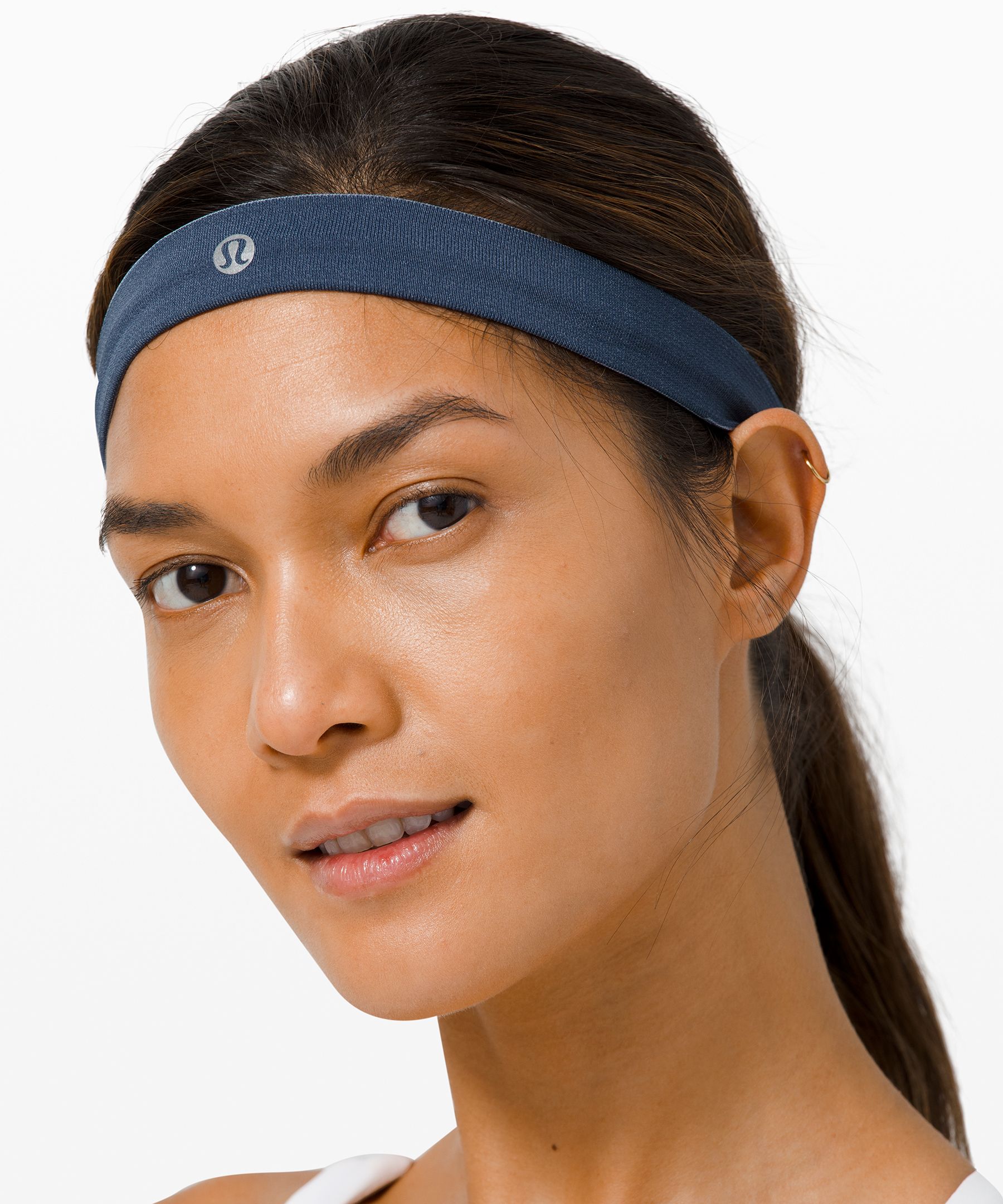 Lululemon Cardio Cross Trainer Headband In Ink Blue/daydream