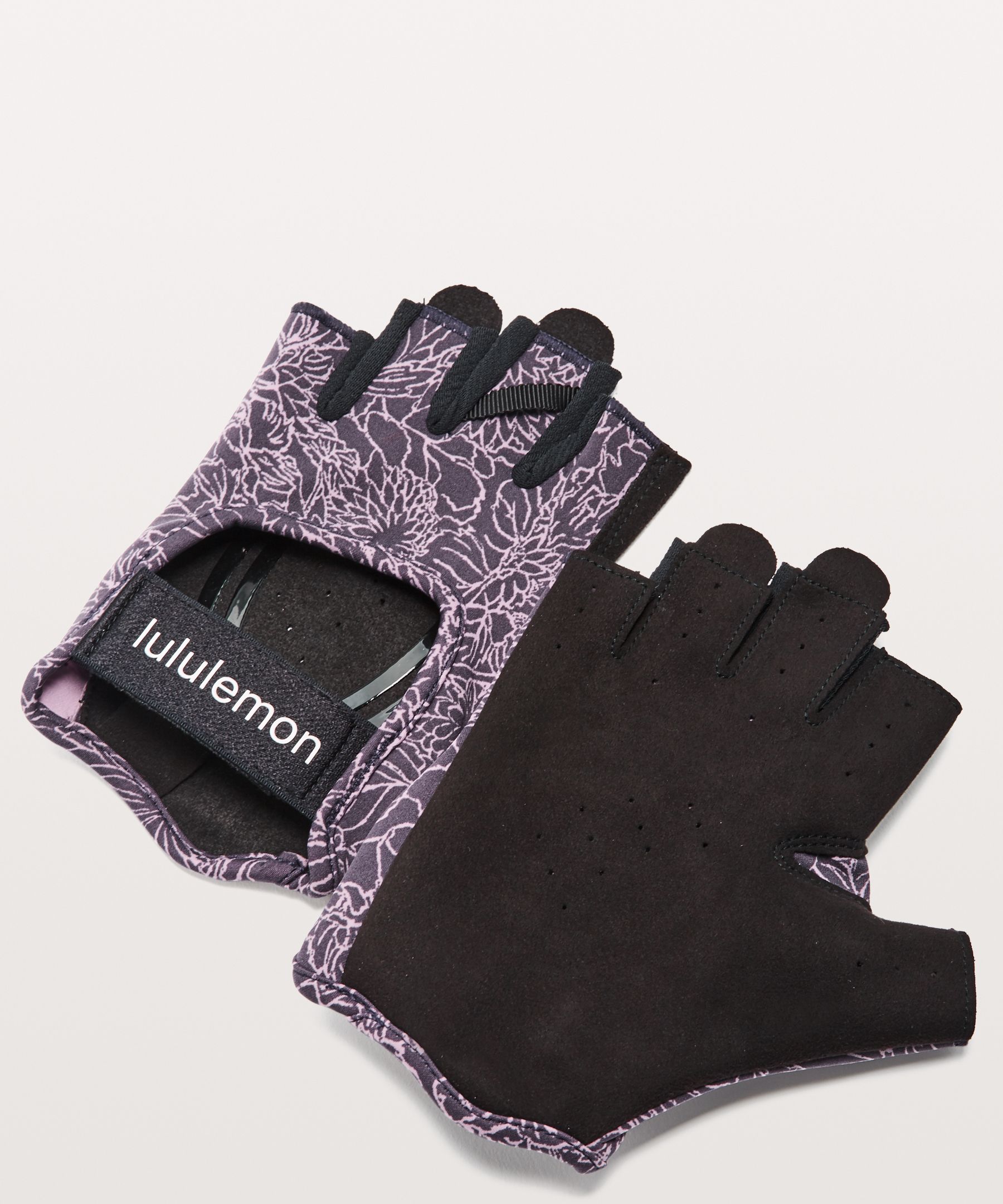 Lululemon Uplift Training Gloves In Arabesque Antoinette Smoky Quartz/black