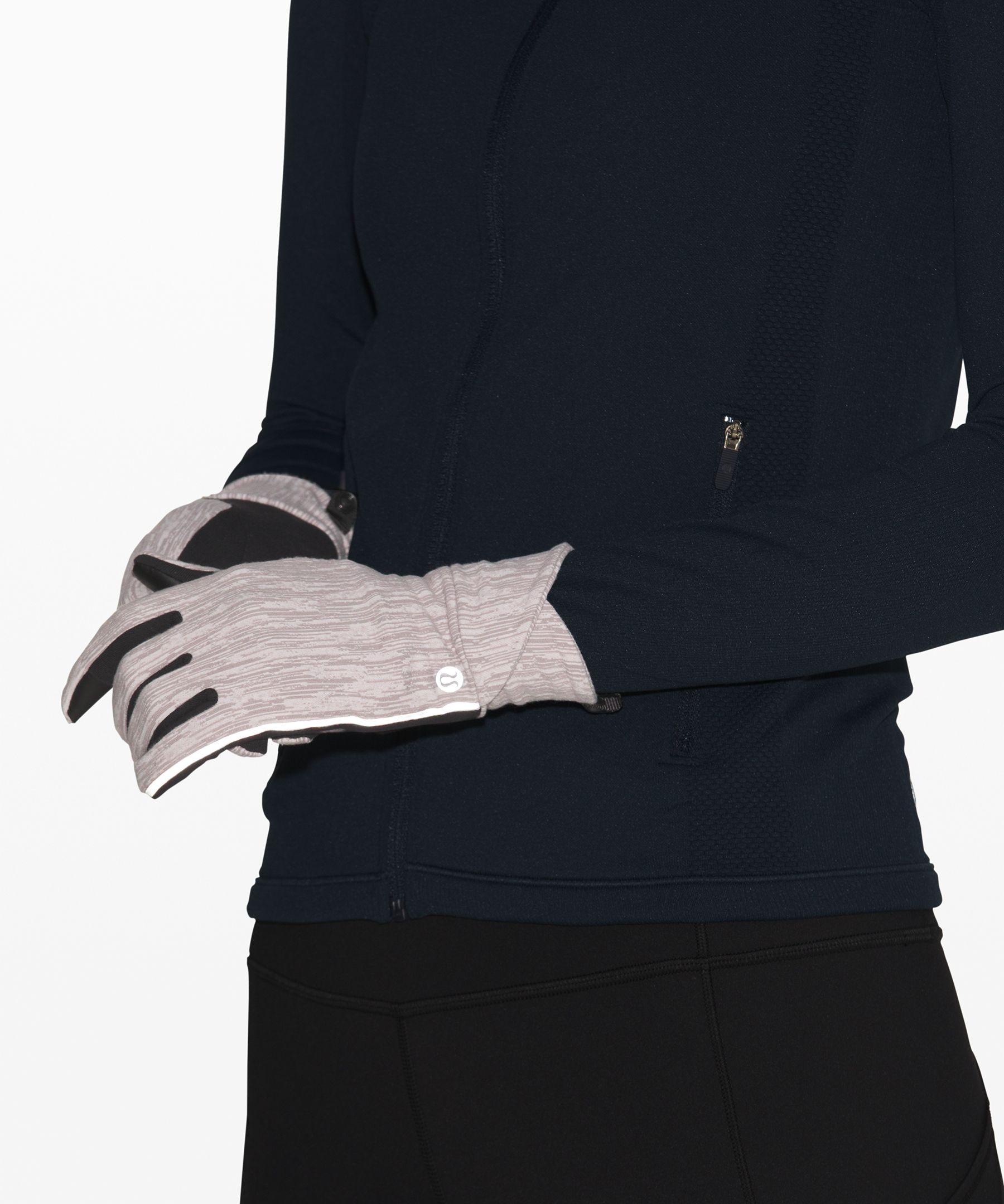 Aqueous Ikat Jacquard Dark Chrome Light Chrome/Black Cross Chill Run Gloves