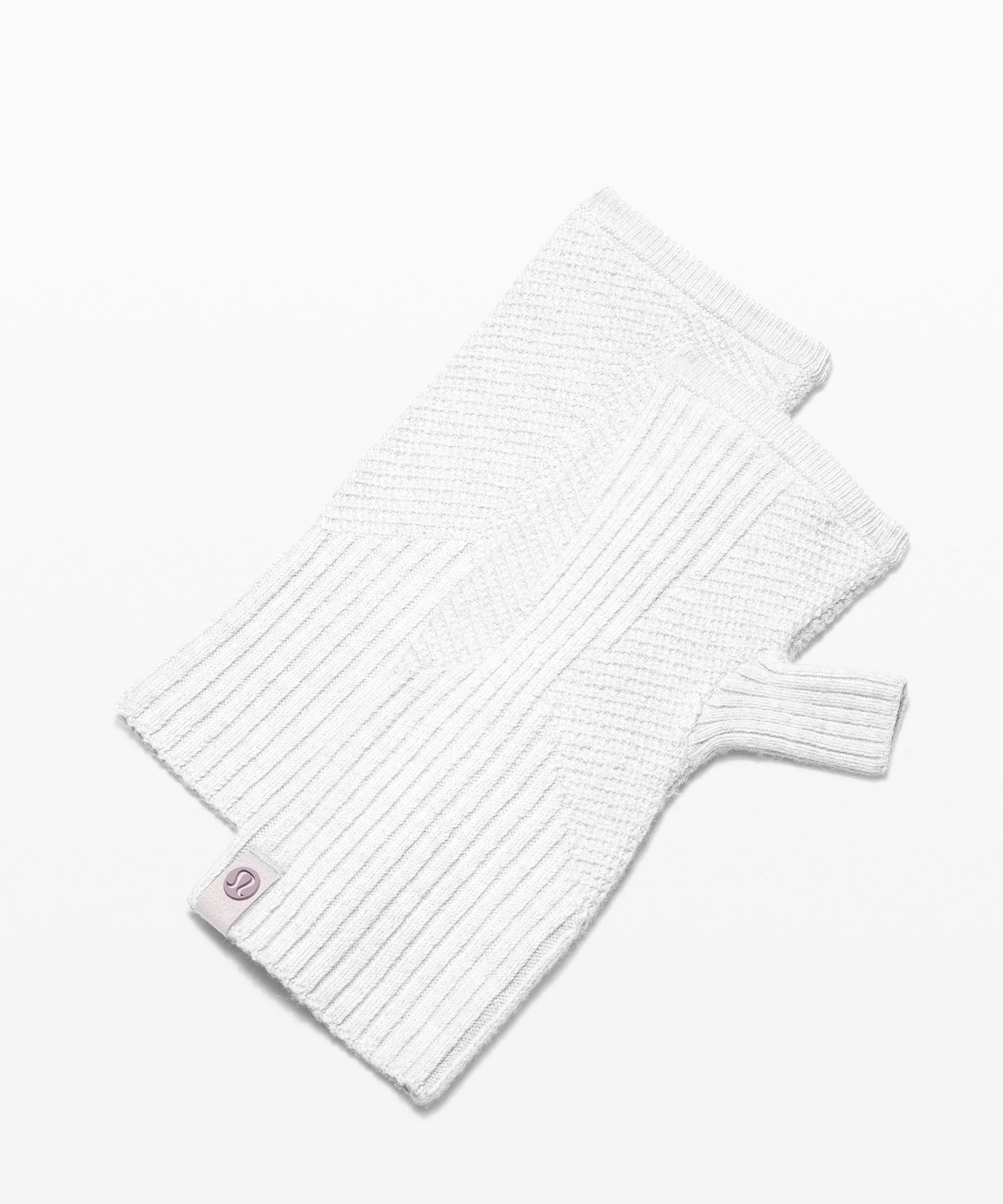 Heathered Core Ultra Light Grey Crazy Cozy Fingerless Gloves