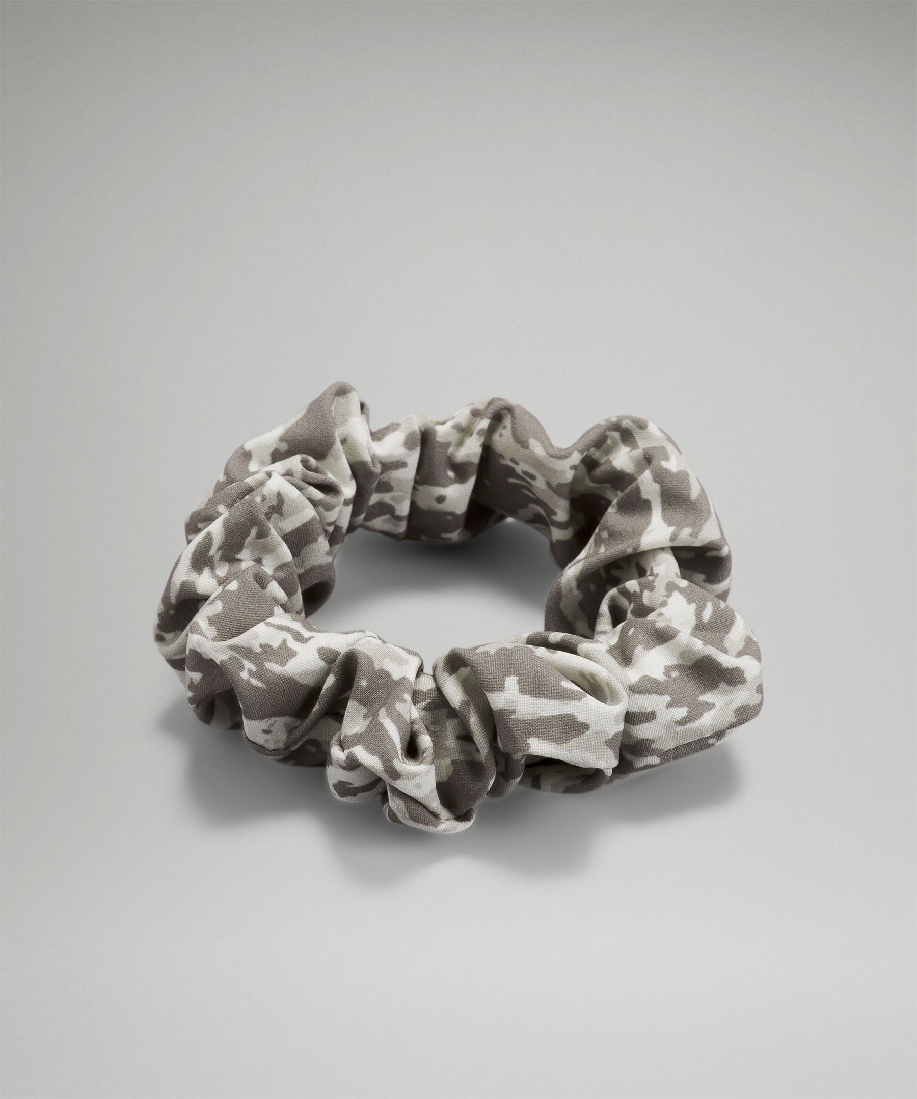 Lululemon Uplifting Scrunchie In Leopard Camo White Opal