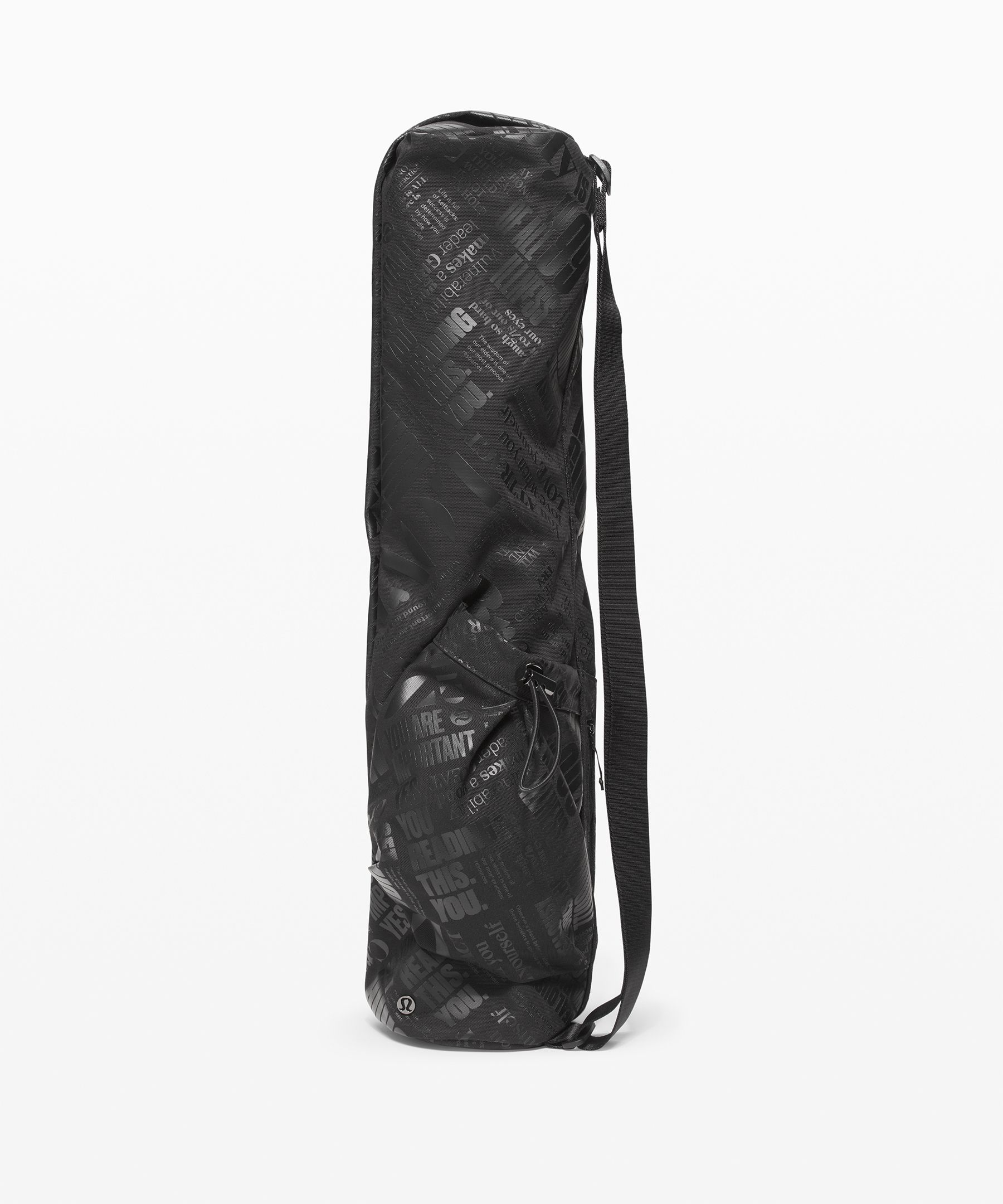 Lululemon The Yoga Mat Bag In Black/transparent