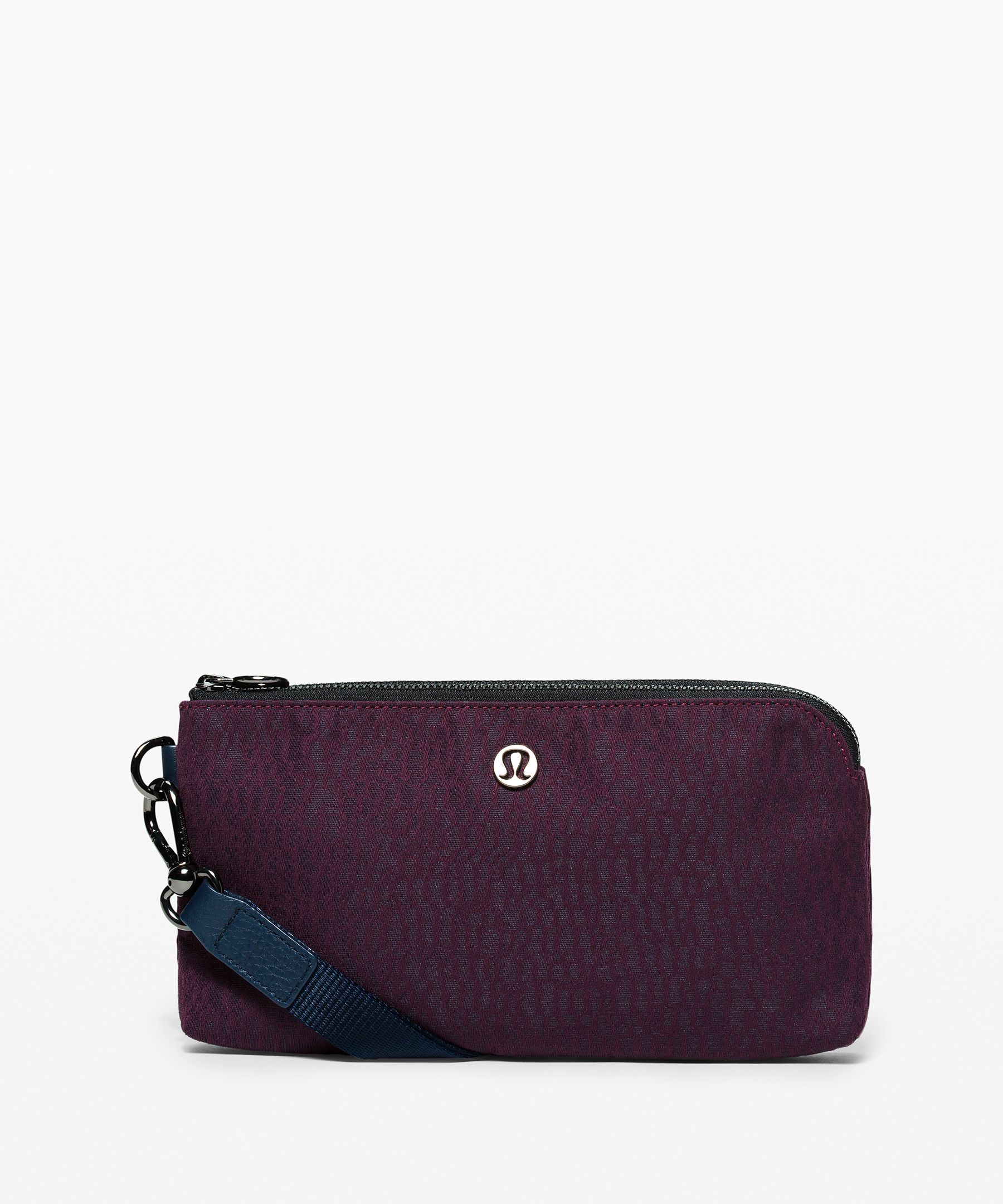Lululemon Now And Always Pouch In Stacked Jacquard Black Cherry Nocturnal