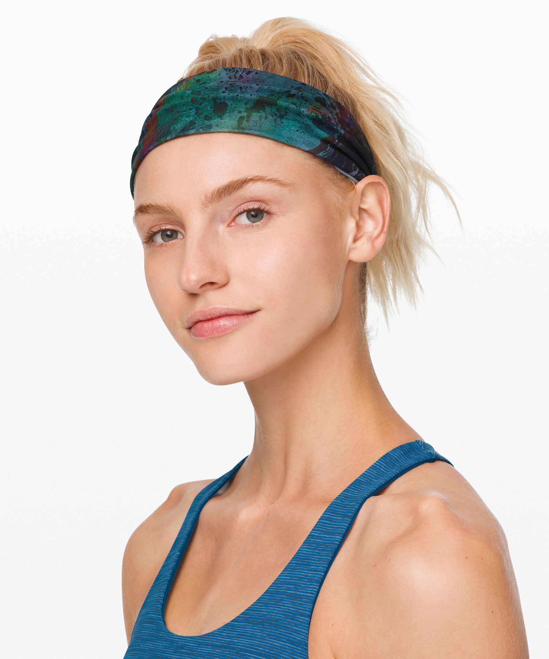 Lululemon Fringe Fighter Headband In Cosmic Shift Multi/heathered Blue