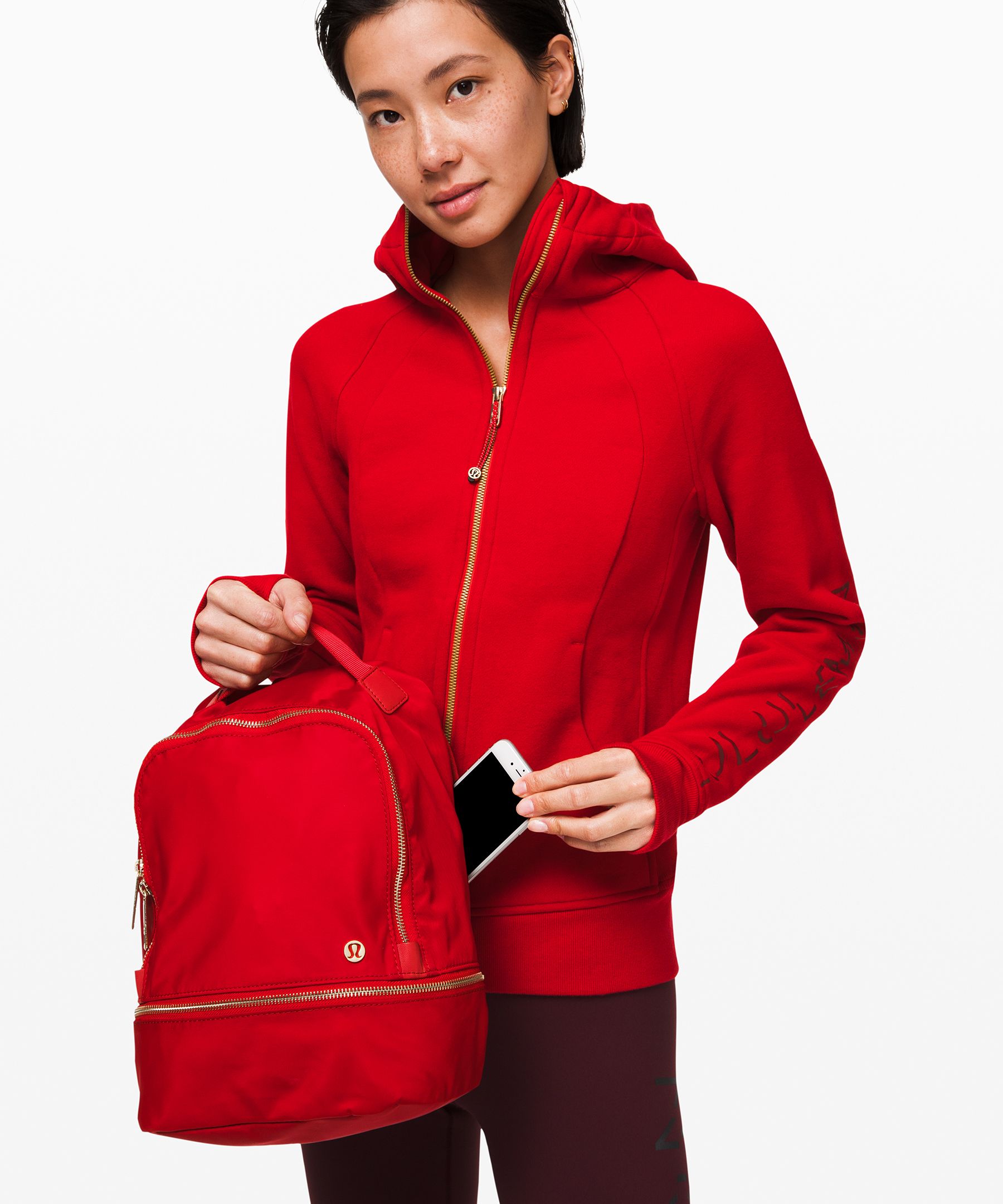 lululemon red backpack