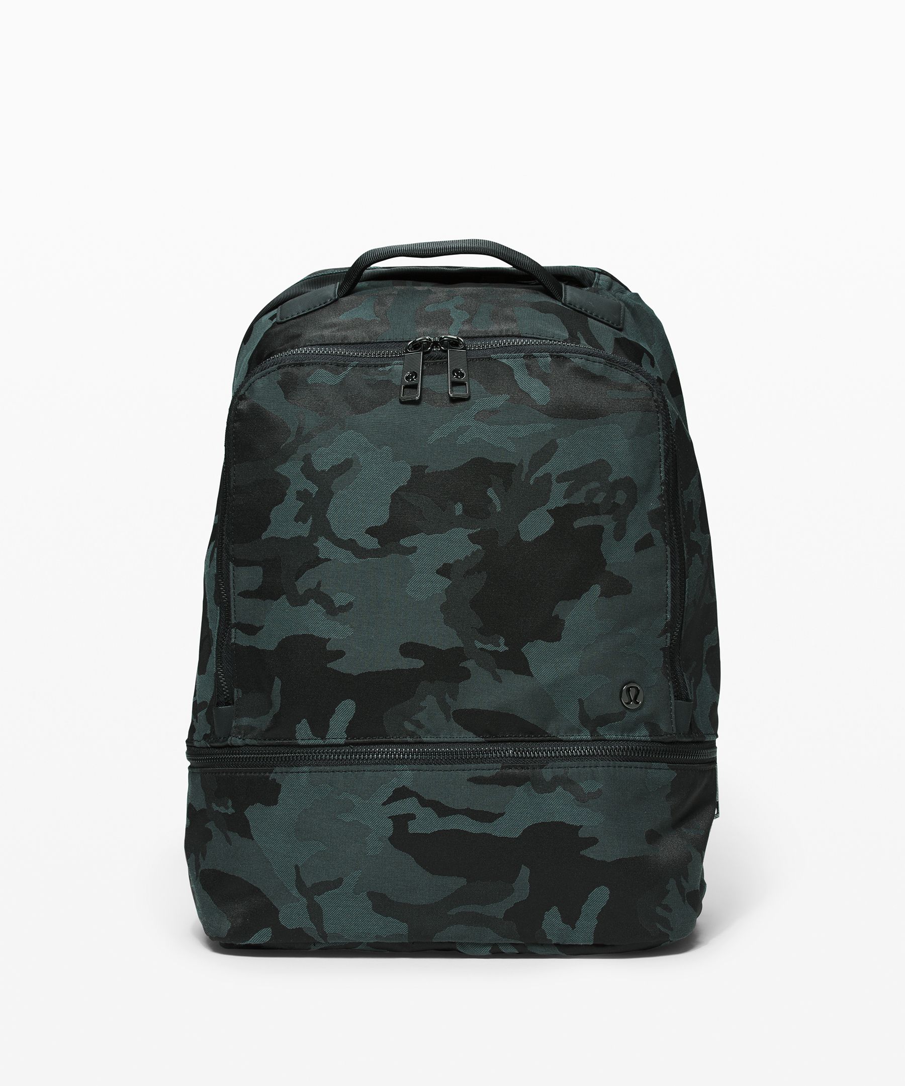Lululemon City Adventurer Backpack *17l In Jacquard Camo Cotton Obsidian/black