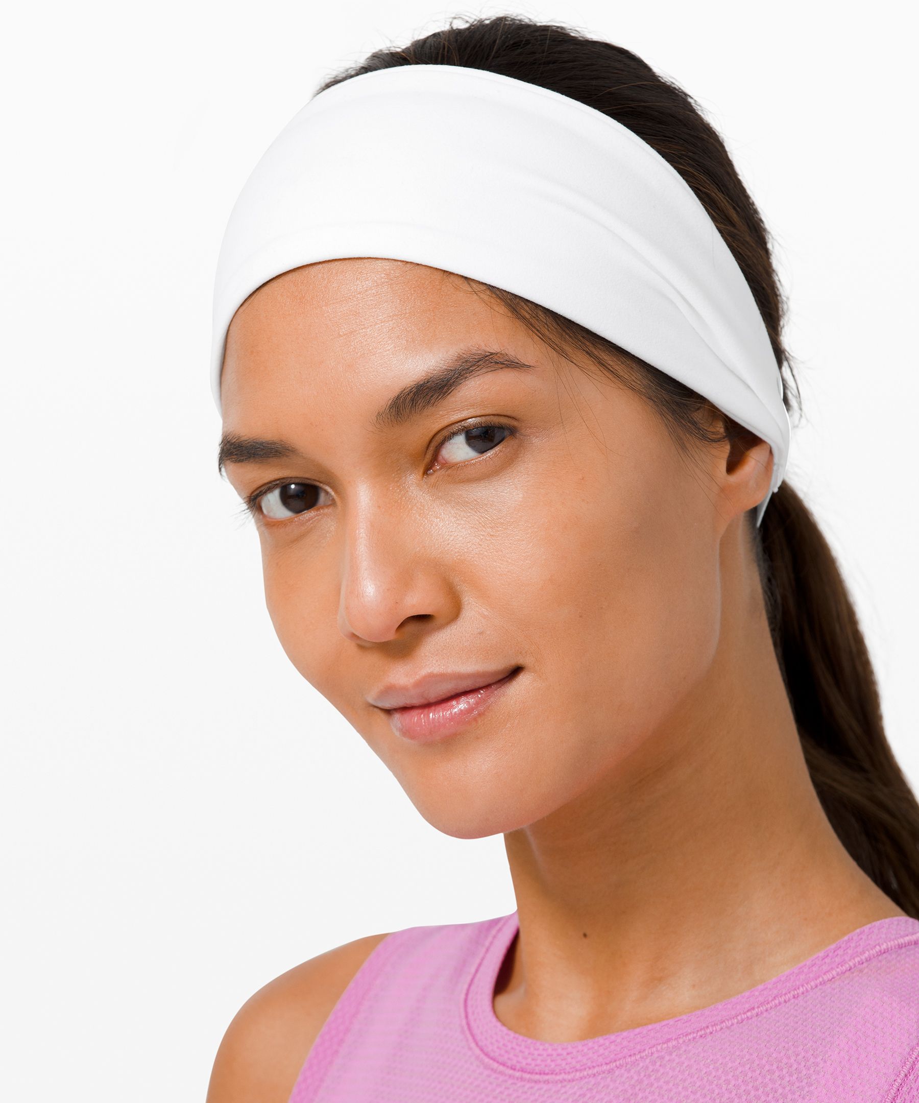 Lululemon Fringe Fighter Headband In White