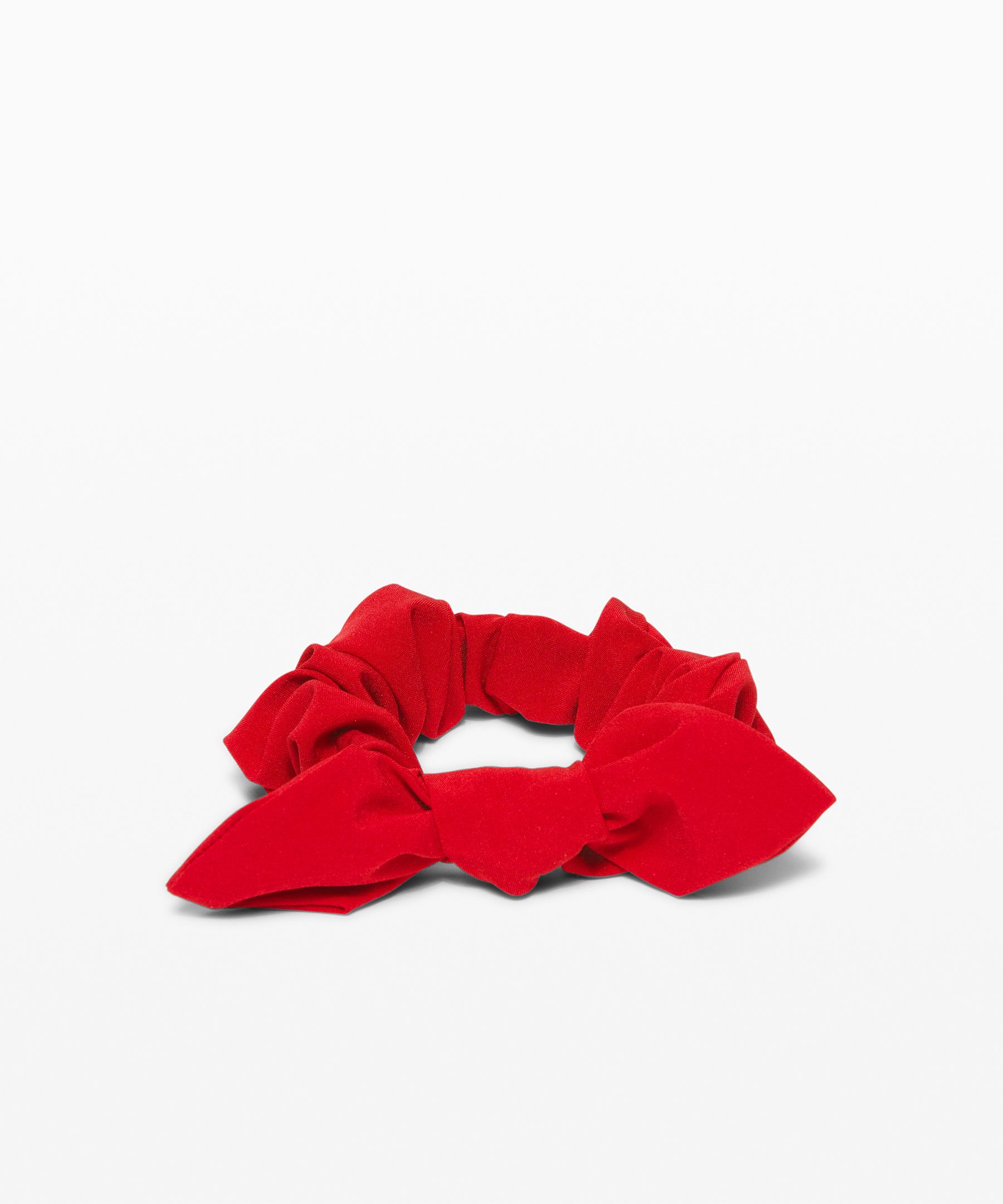 Lululemon Uplifting Bow Scrunchie In Dark Red