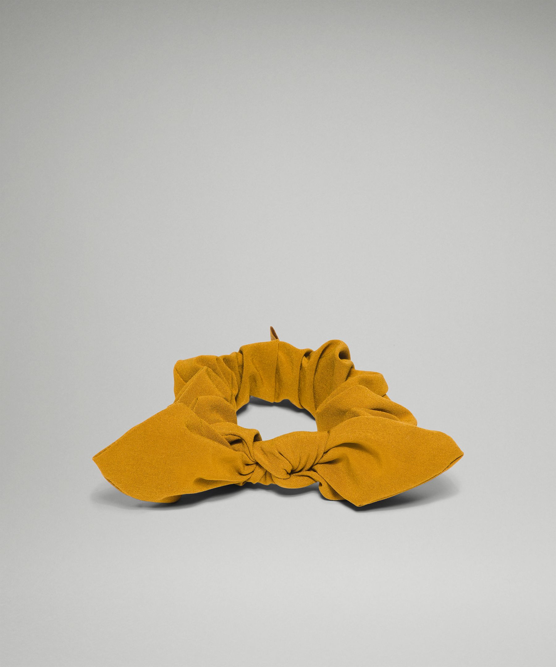 Lululemon Uplifting Scrunchie *bow In Yellow