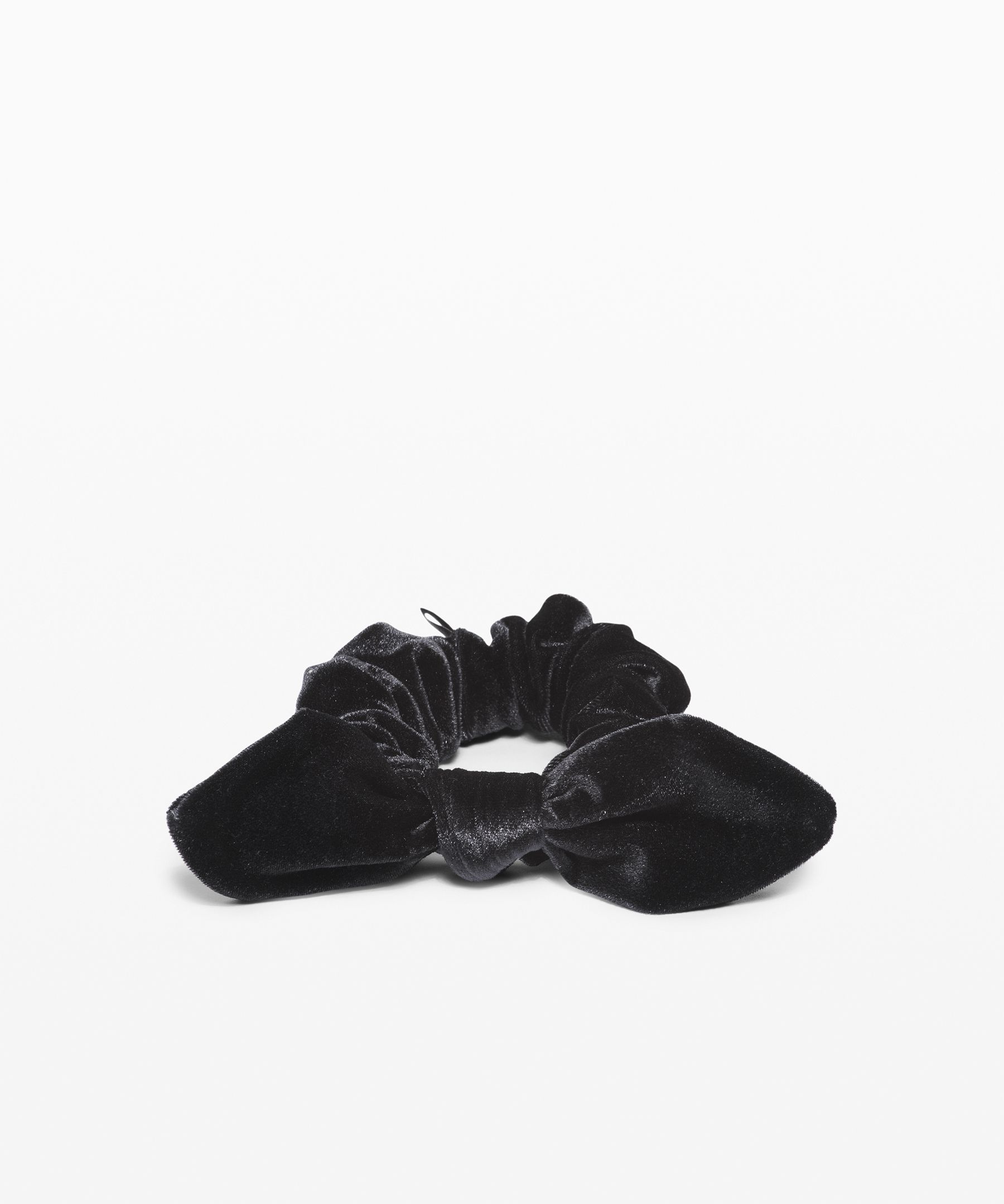 Lululemon Uplifting Scrunchie Bow *velvet In Black