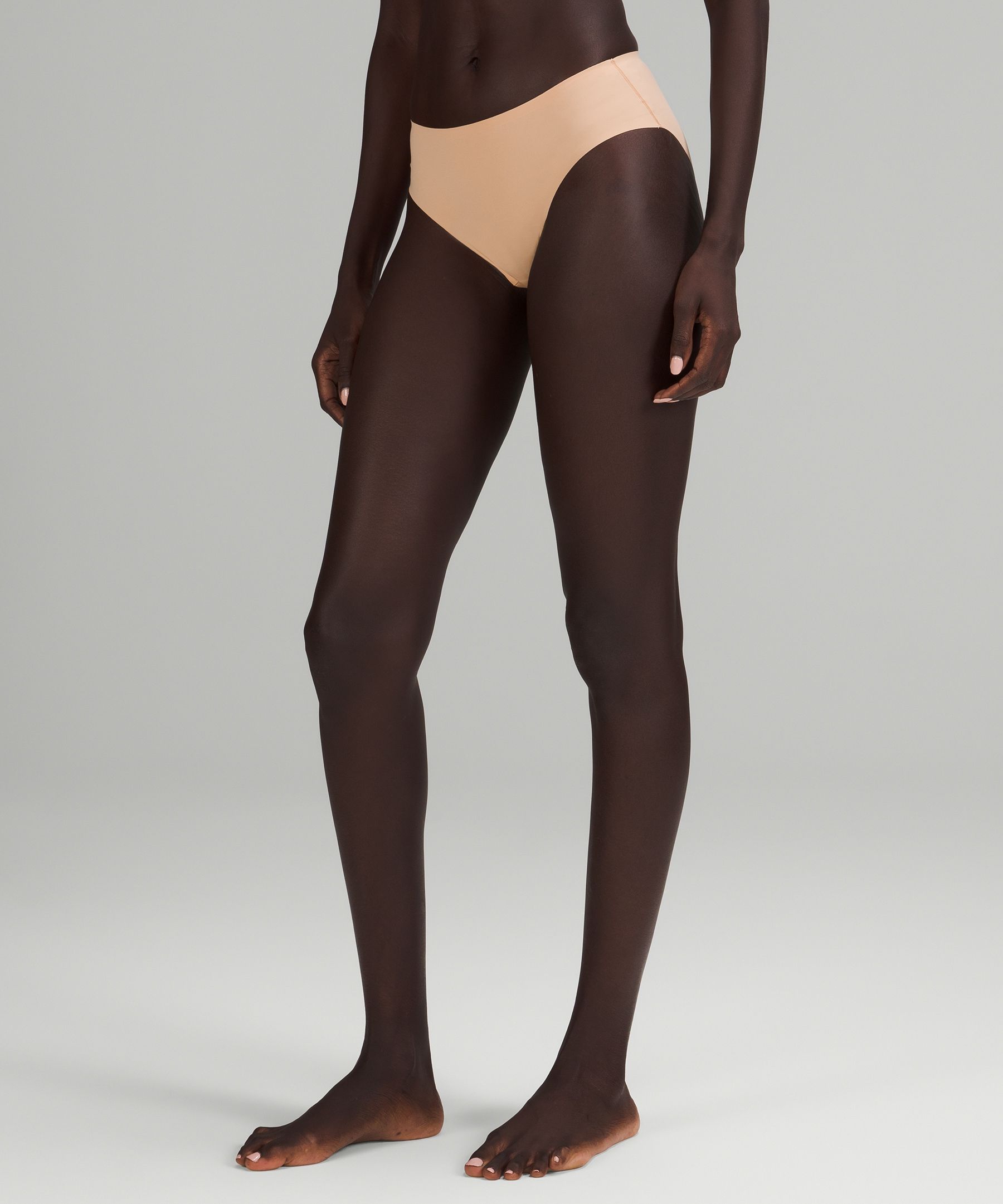 Lululemon Invisiwear Mid-rise Bikini Underwear In Contour