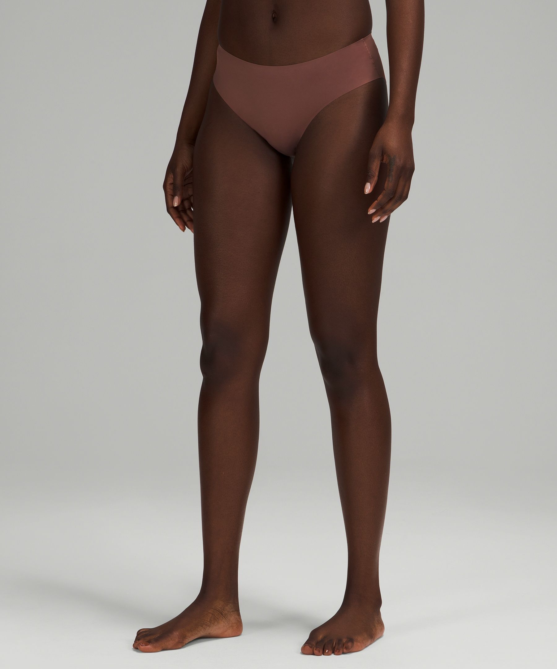 Lululemon Invisiwear Mid-rise Bikini Underwear In Smoky Topaz