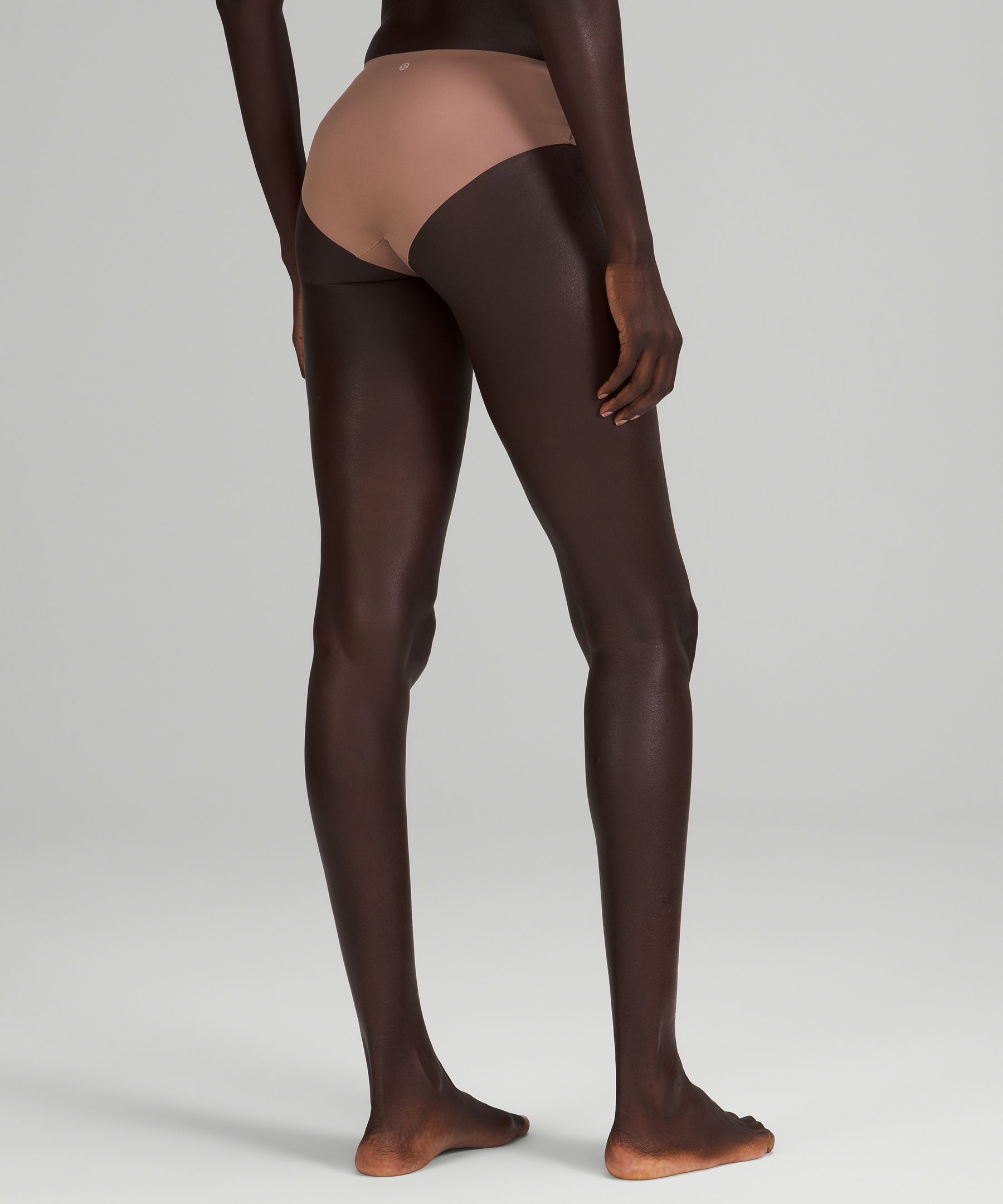 Shop Lululemon Invisiwear Mid-rise Bikini Underwear In Twilight Rose