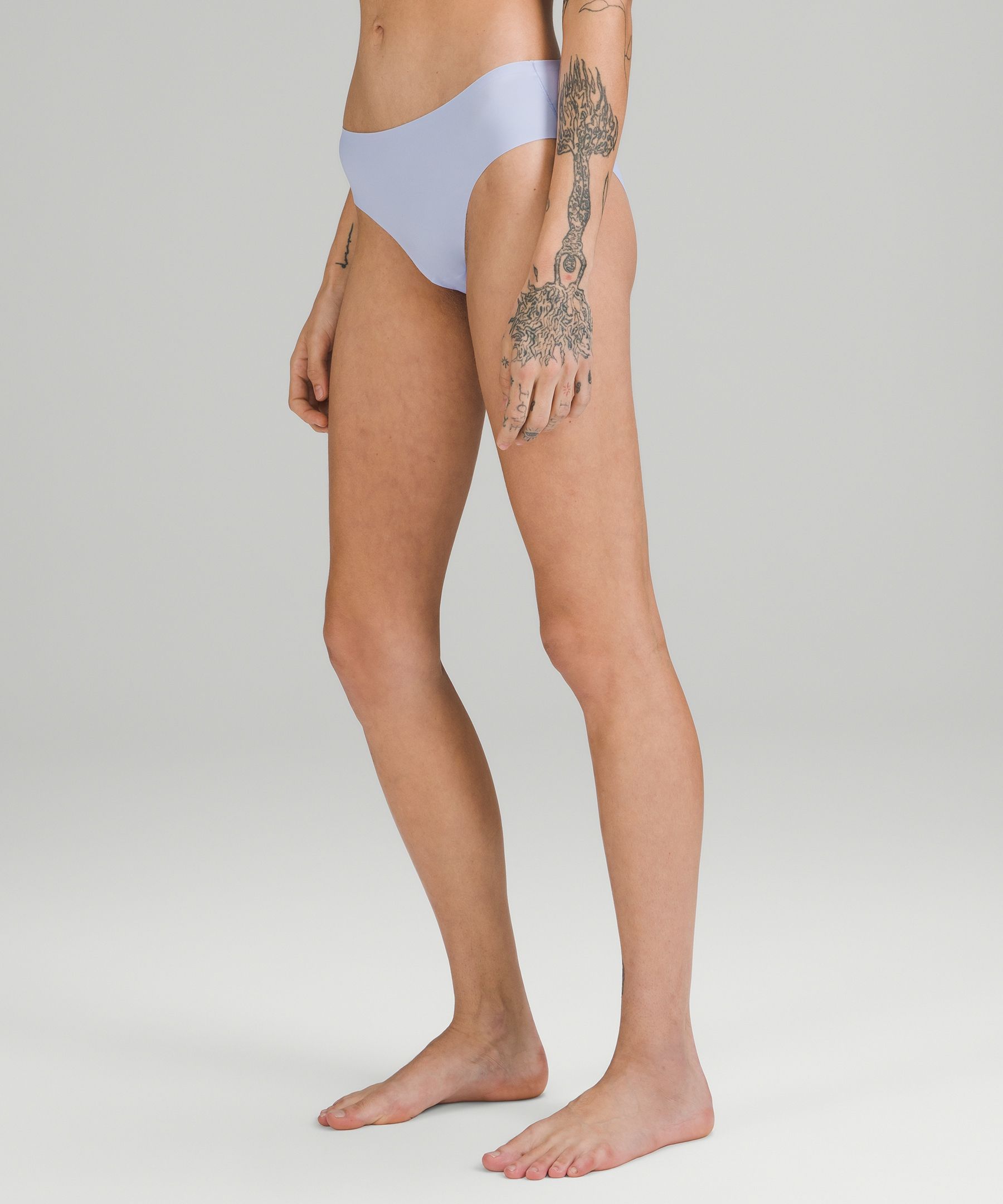 Lululemon Invisiwear Mid-rise Thong Underwear In Dusty Clay