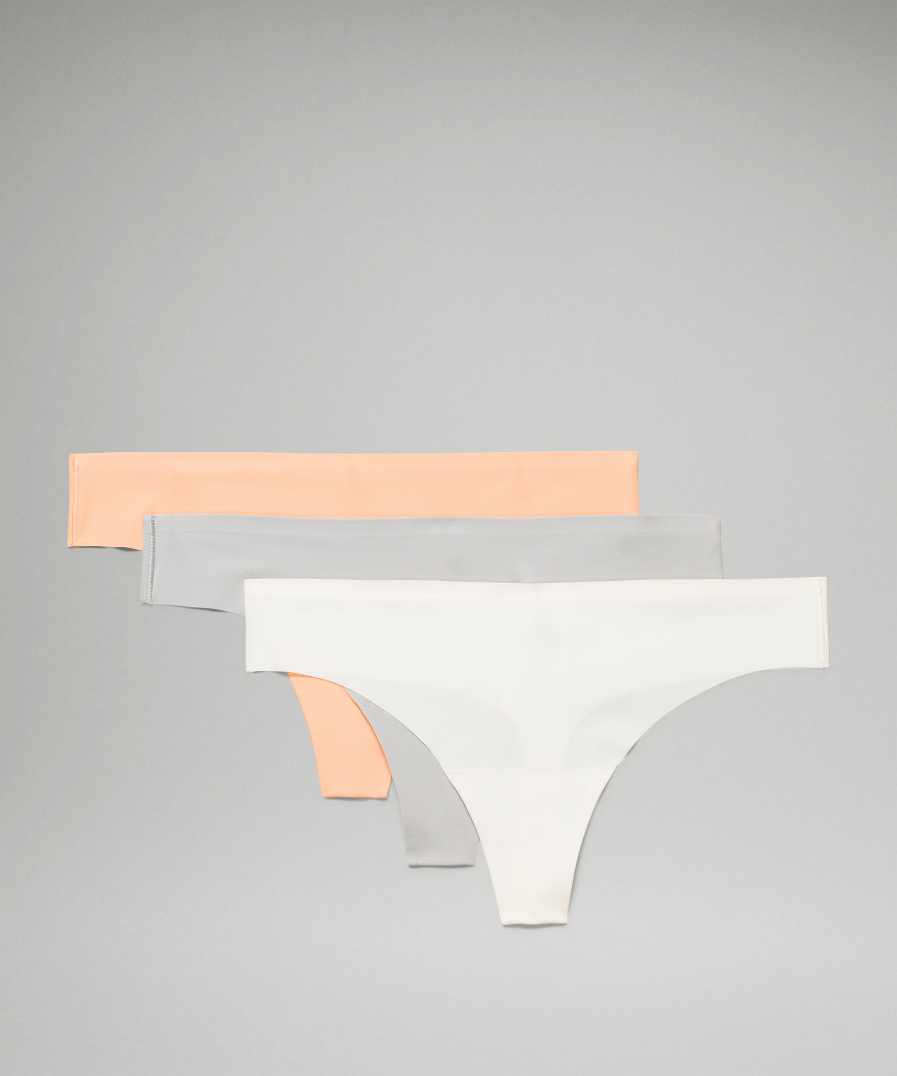 Lululemon Invisiwear Mid-rise Thong Underwear 3 Pack In Multi