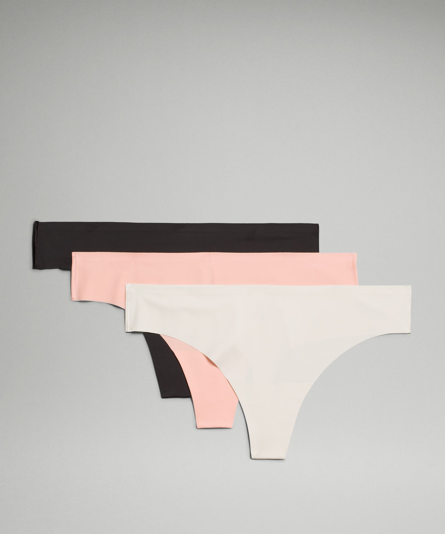 Lululemon Invisiwear Mid-rise Thong Underwear 3 Pack