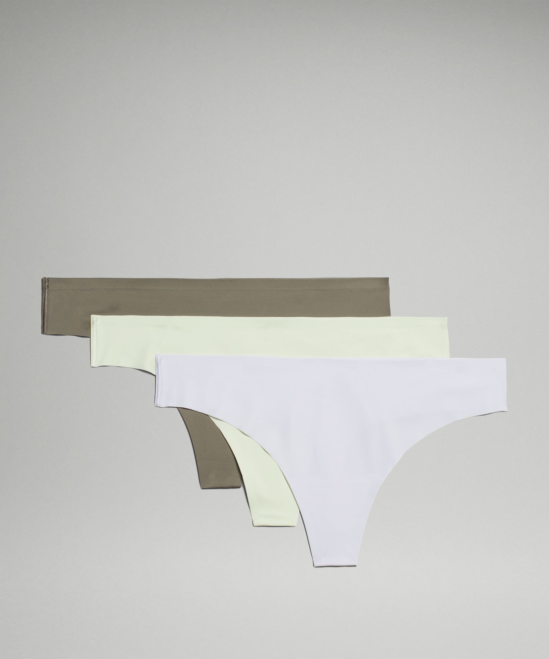 Lululemon Invisiwear Mid-rise Thong Underwear 3 Pack