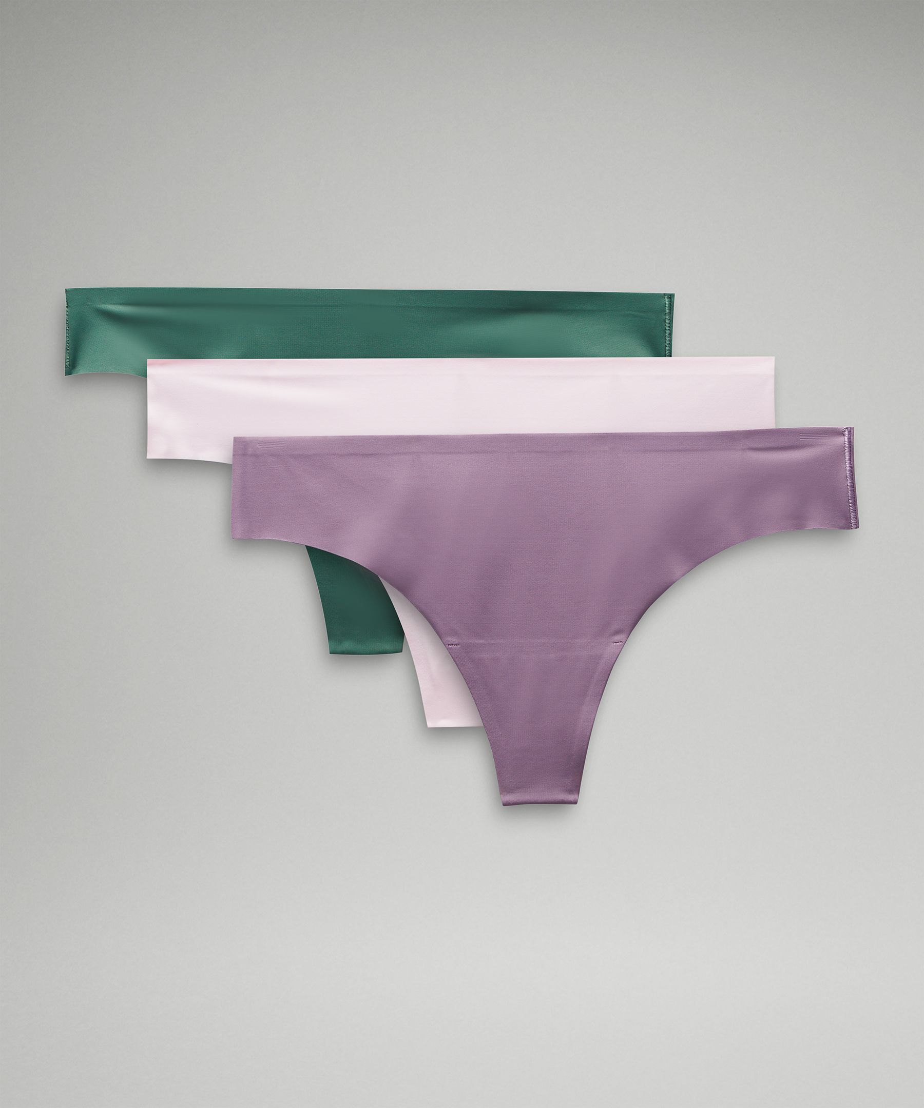 Lululemon InvisiWear Mid-Rise Thong Underwear *3 Pack - Velvet