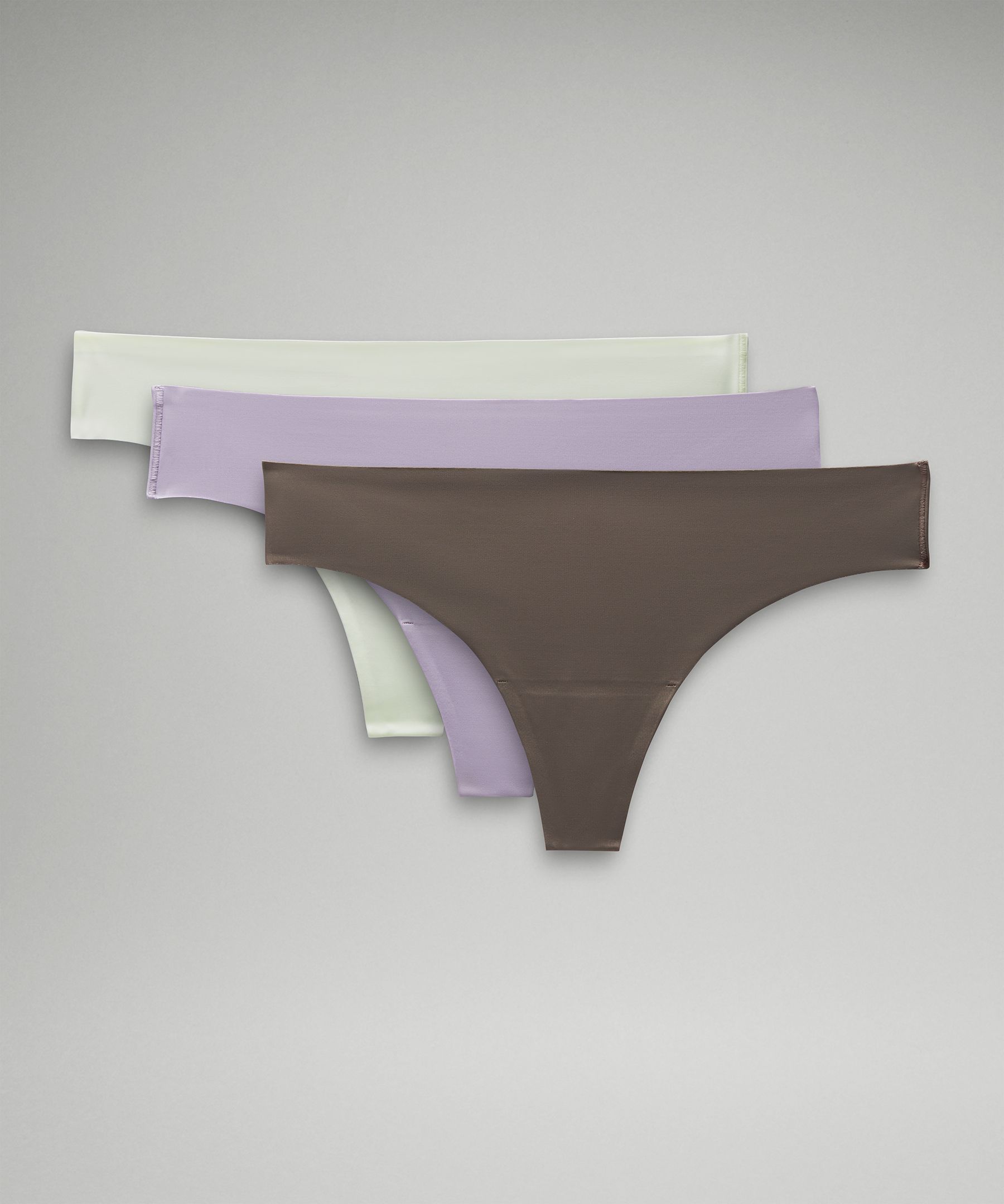 Lululemon InvisiWear Mid-Rise Thong Underwear - Butter Pink - lulu