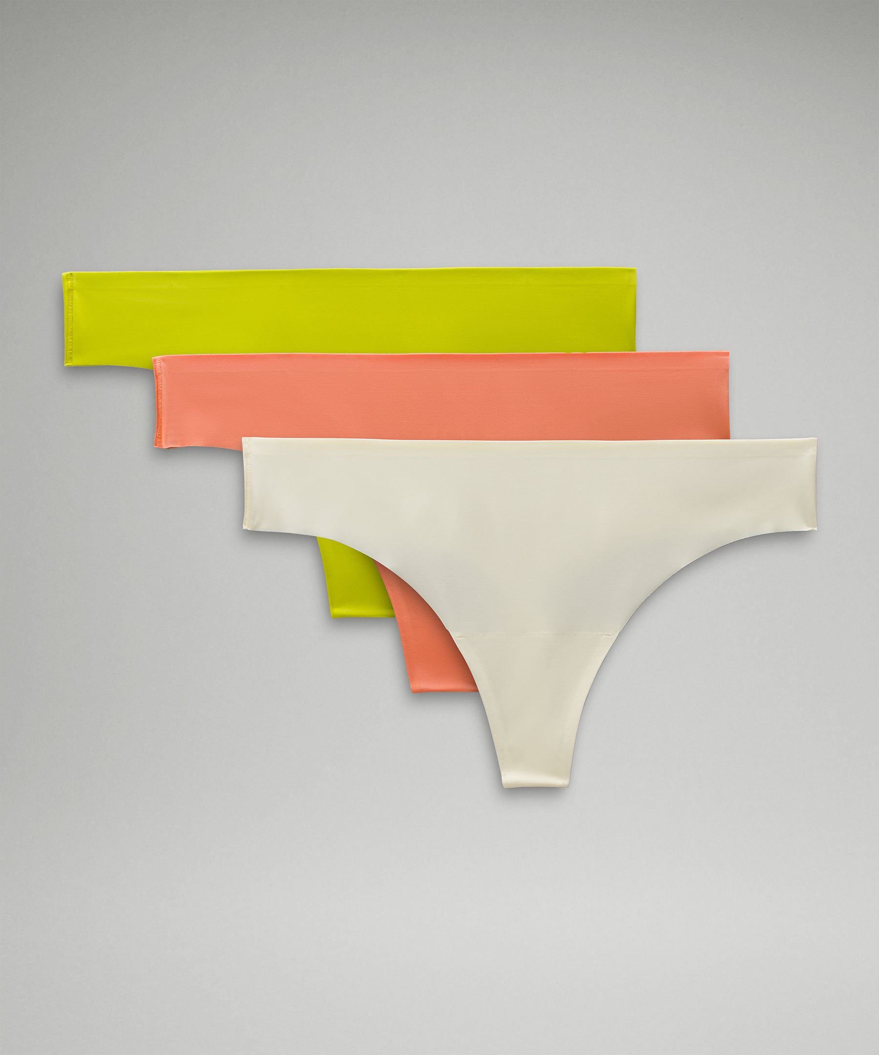 InvisiWear Mid-Rise Thong Underwear *3 Pack | Women's