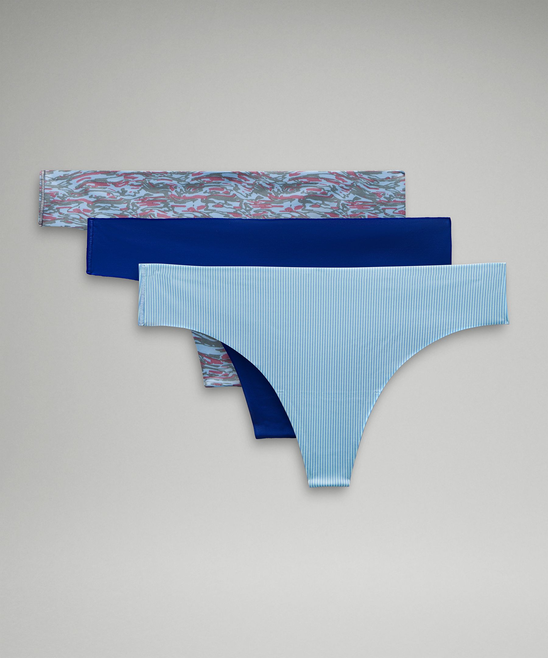 Shop Lululemon Invisiwear Mid-rise Thong Underwear 3 Pack