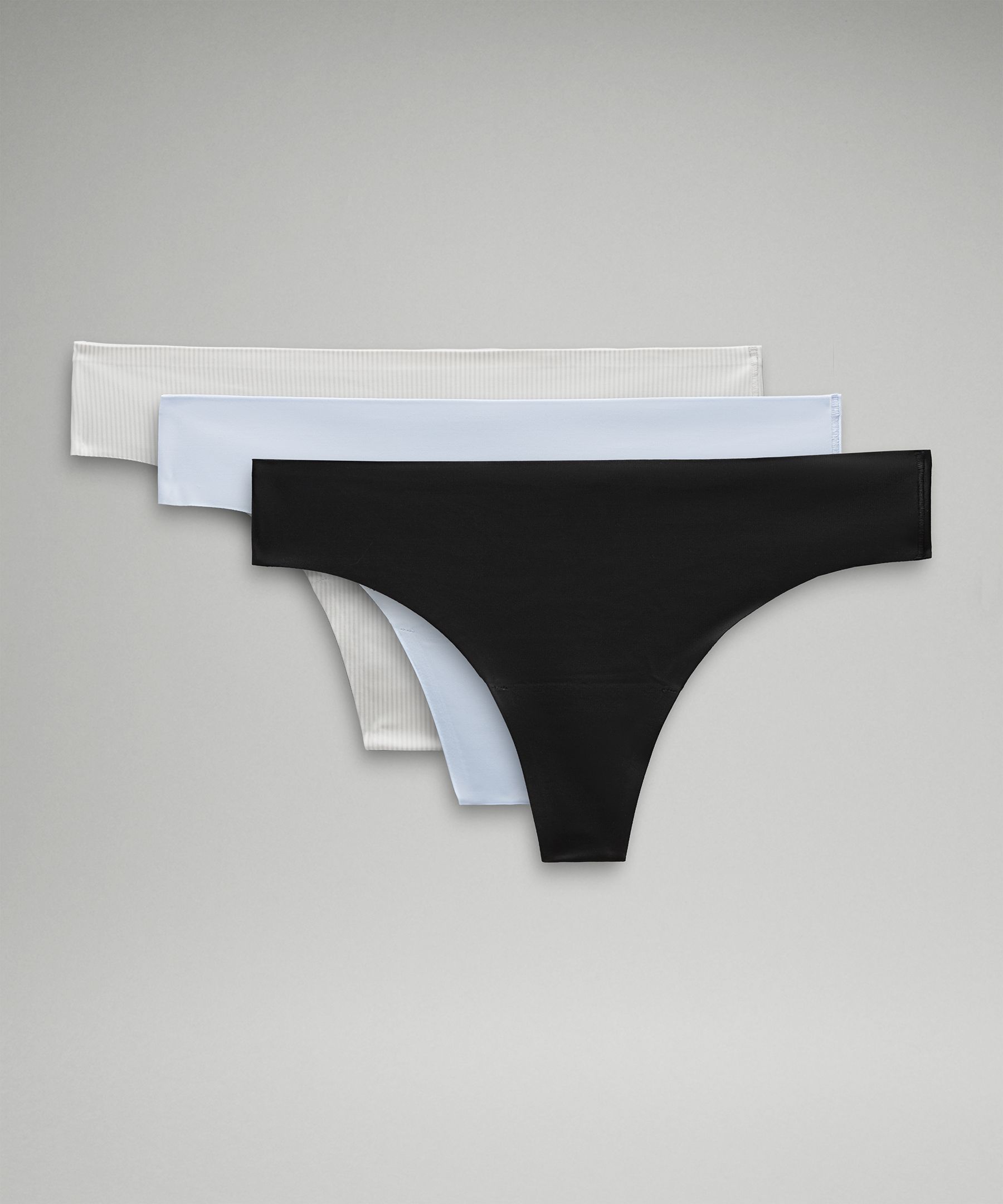 InvisiWear Mid-Rise Thong Underwear *3 Pack | Women's