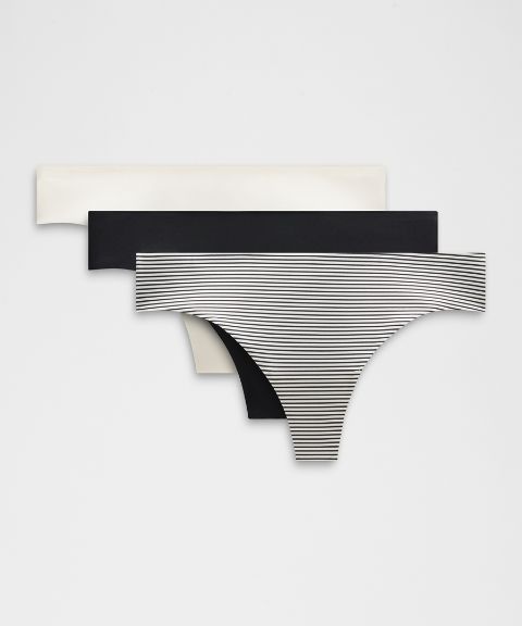 Lululemon InvisiWear Mid-Rise Thong Underwear *3 Pack